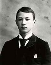 The young Charles Ives took music lessons from his father, a  bandmaster.