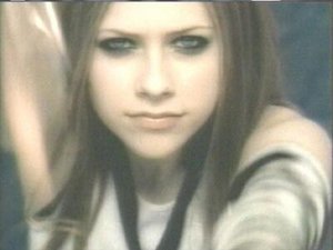 Avril Lavigne in her music video for the song 