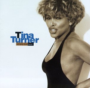Tina Turner on the cover of her  album Simply the Best