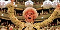 Tom Hulce as Mozart in the film Amadeus