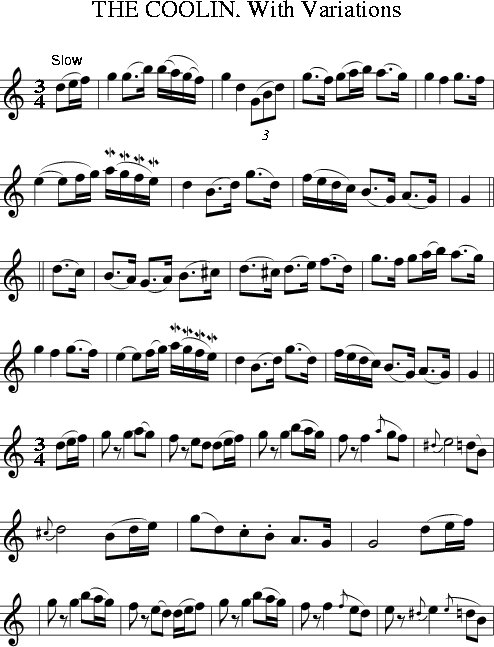 A Song For Ireland Sheet Music And Tin Whistle Notes - Irish folk