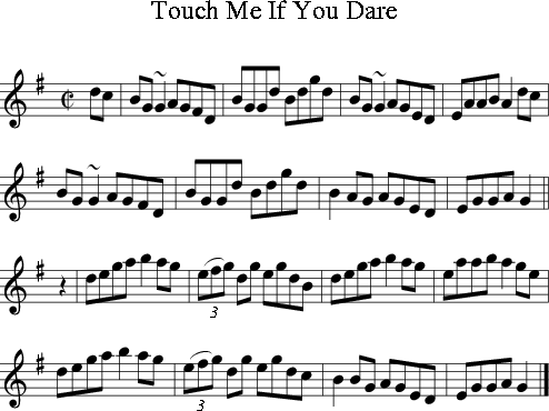 Touch Me If You Dare (Irish Folk Song) (Ireland) for Treble Clef ...