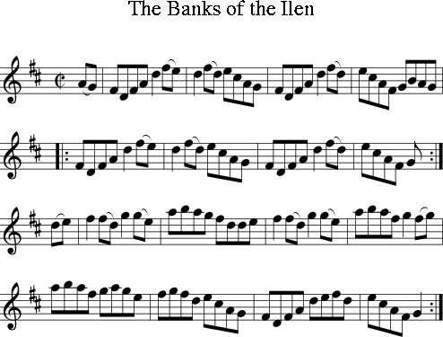 The Banks of the Ilen (Irish Folk Song) (Ireland) for Treble Clef ...