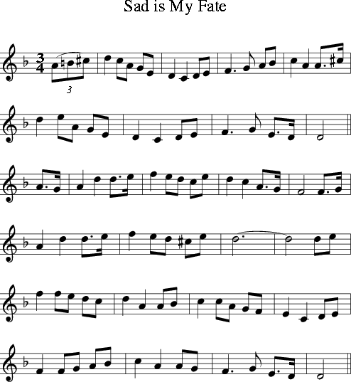 music x by sheet sad violin sheet for music is Fate My Folk (Ireland) Song) (Irish Sad