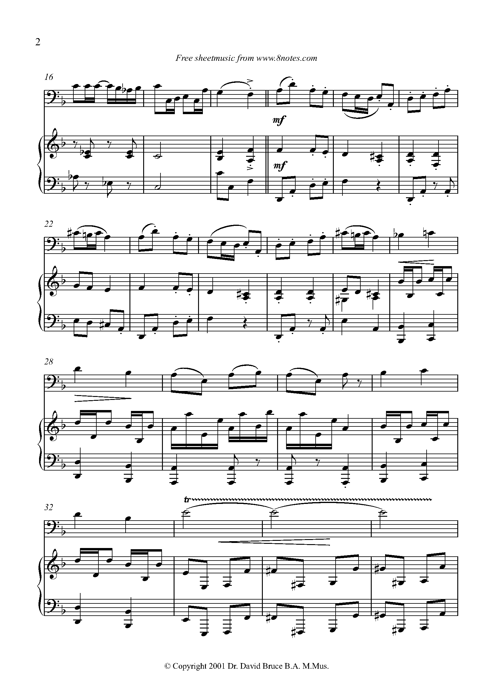 Bizet - Soldier's Chorus from Carmen Sheet music for Bassoon - 8notes.com