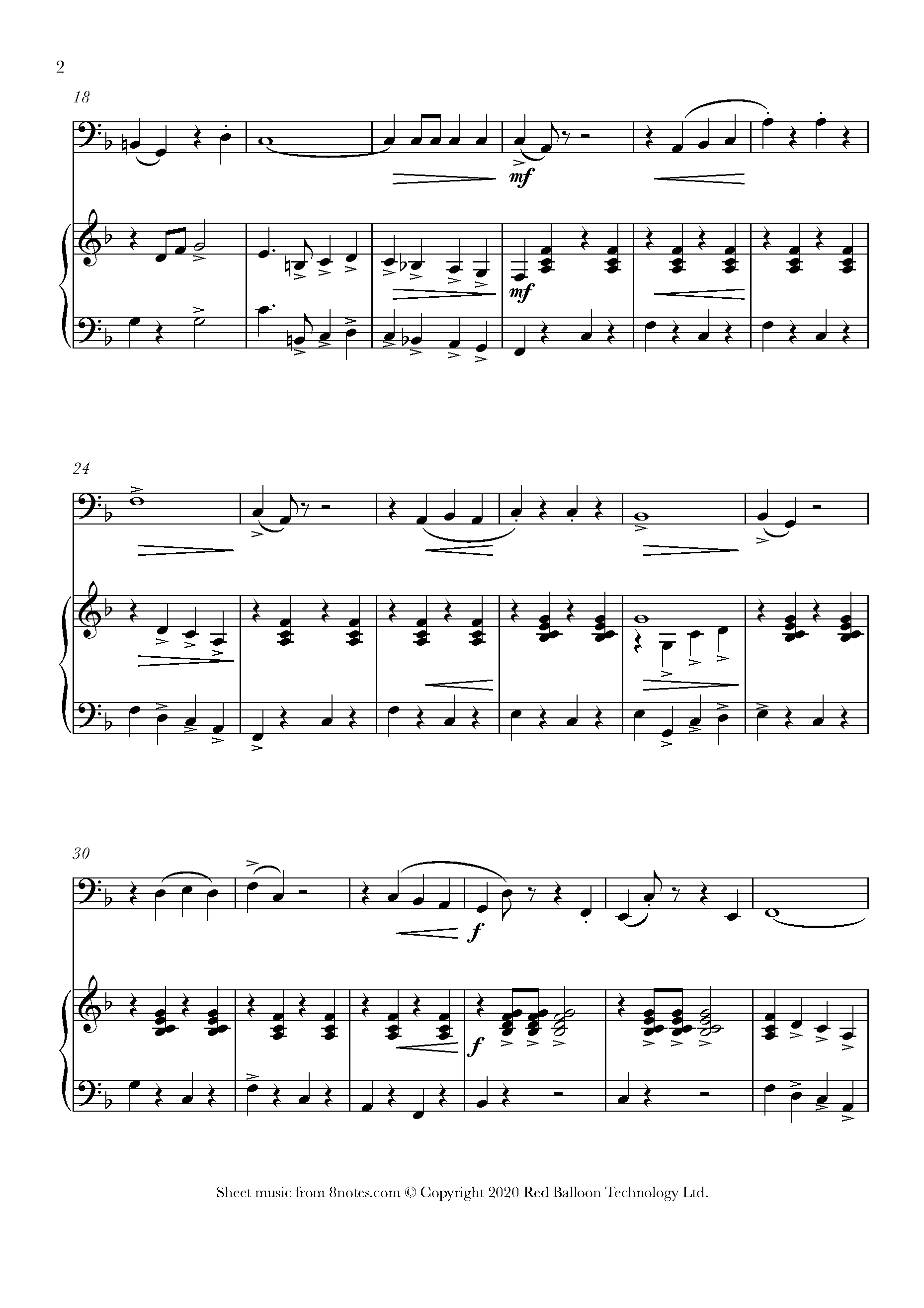 Alford - Colonel Bogey March Sheet music for Bassoon - 8notes.com