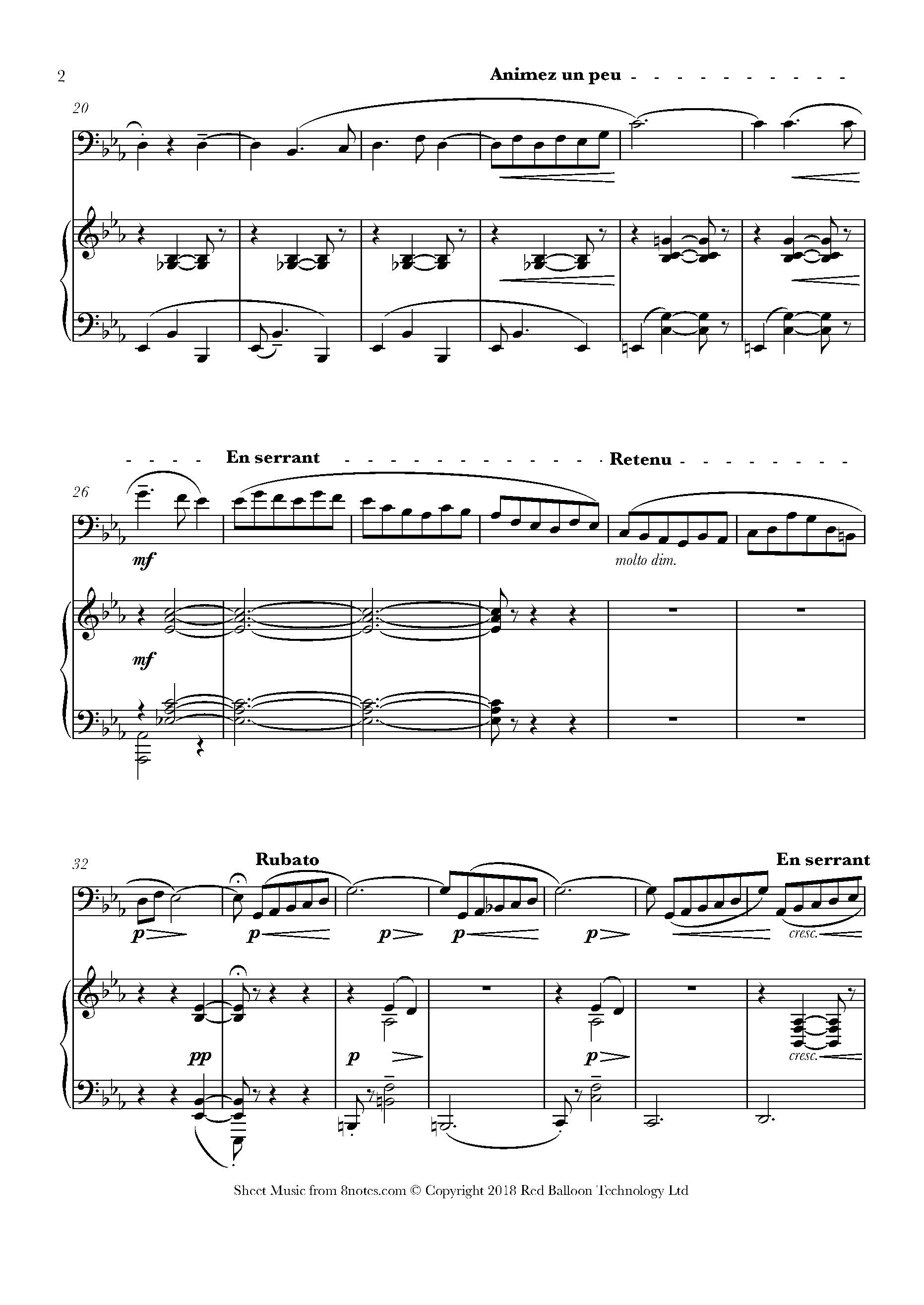 Debussy - La Plus que Lente Sheet music for Bassoon - 8notes.com