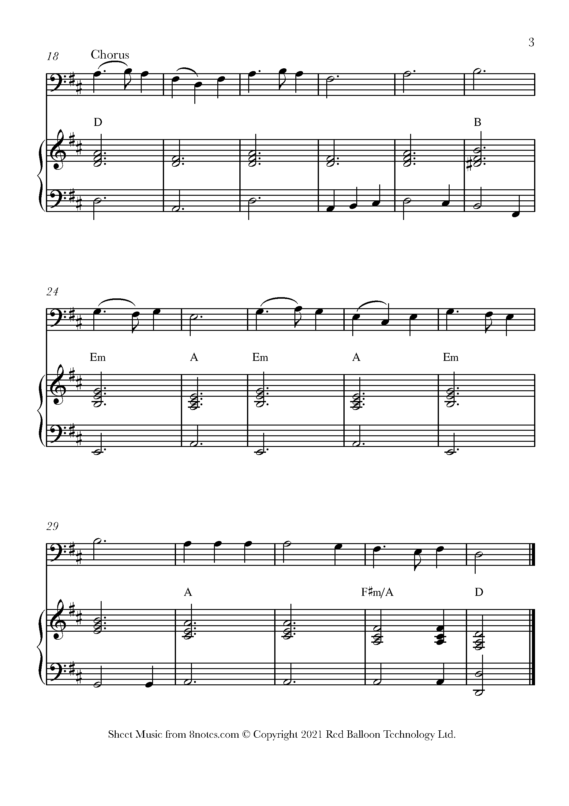 Blow the Man Down Sheet music for Cello - 8notes.com