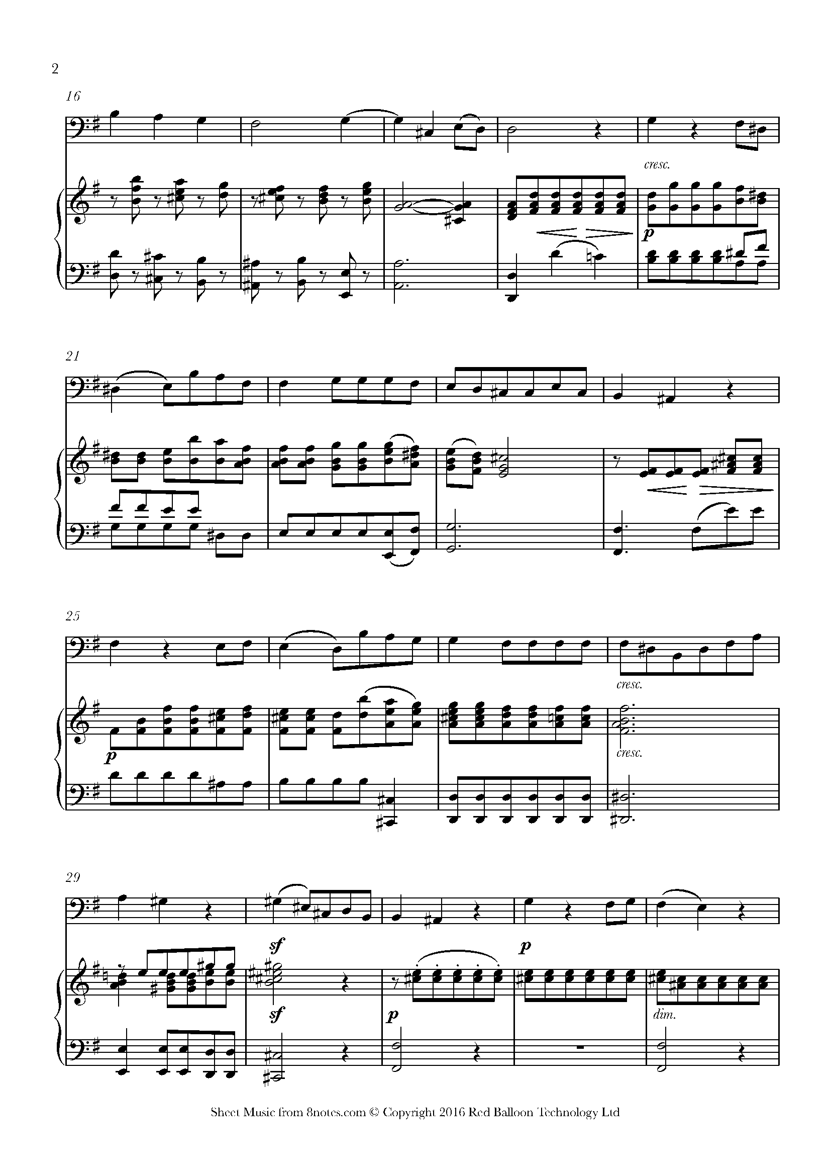 Mendelssohn - If with all your hearts Sheet music for Cello - 8notes.com