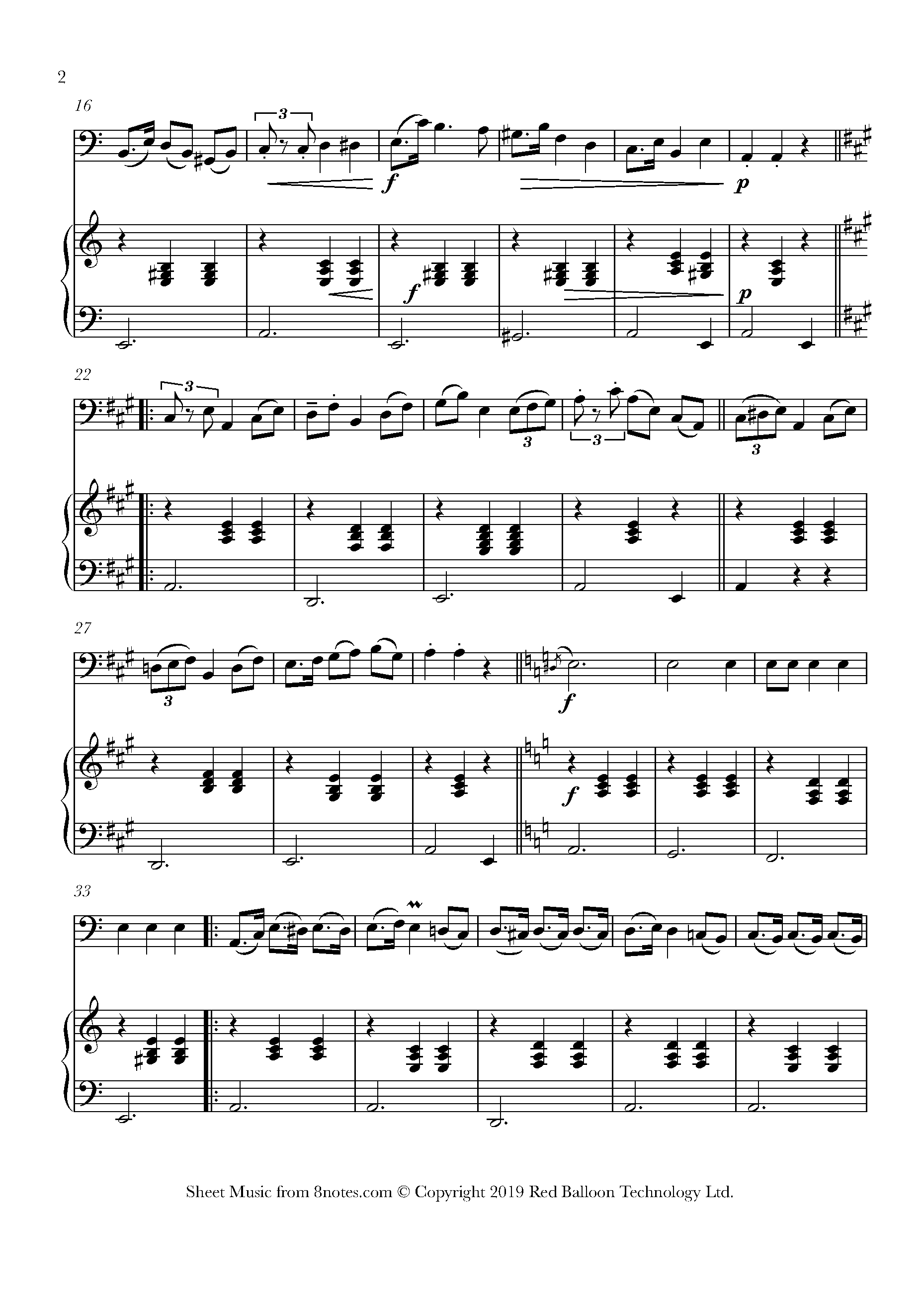 Kujawiak (Polish Folk Song) Sheet music for Cello - 8notes.com