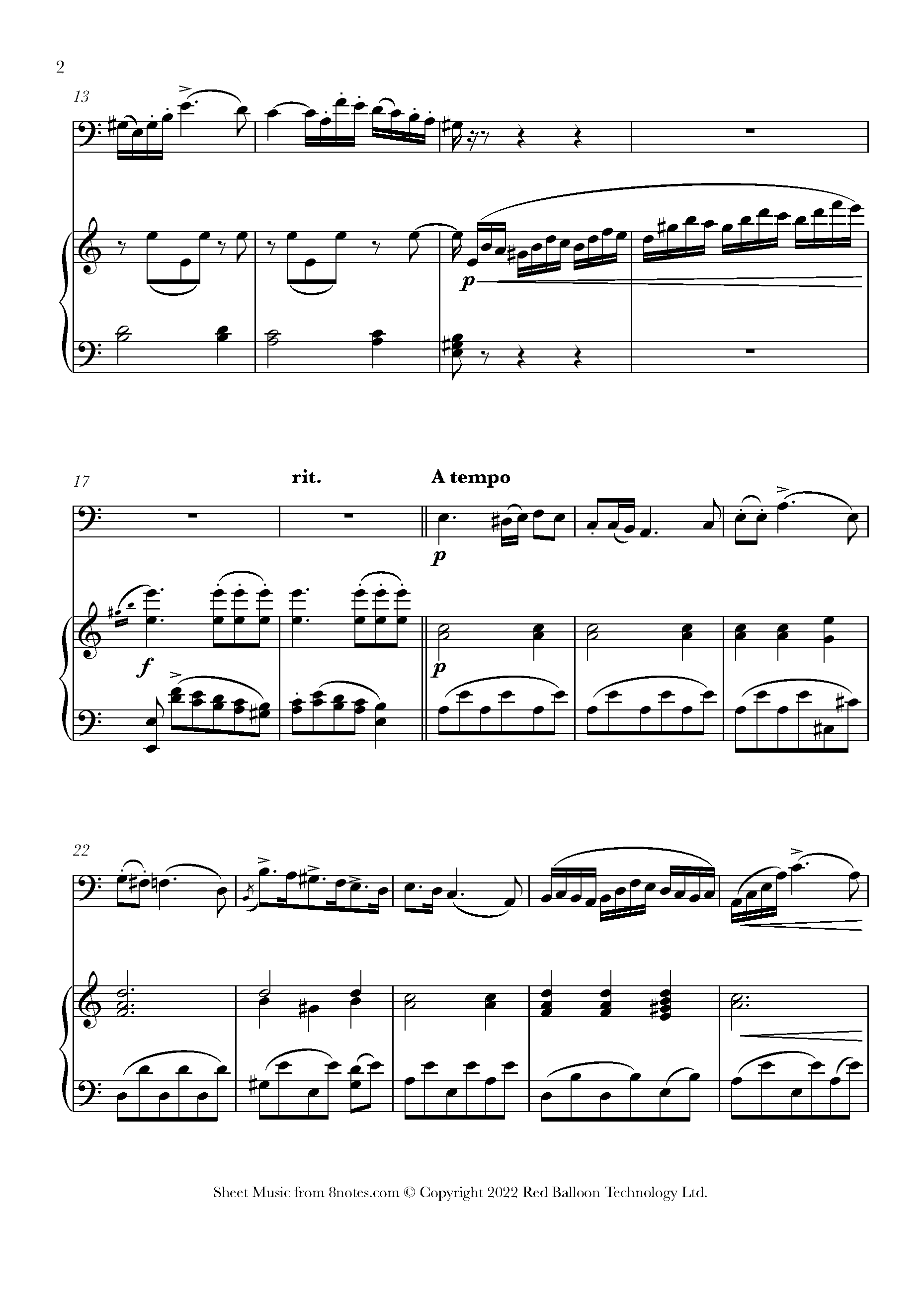 ﻿Ogiński - Polonaise 'Pozegnanie Ojczyzny' Sheet music for Cello ...