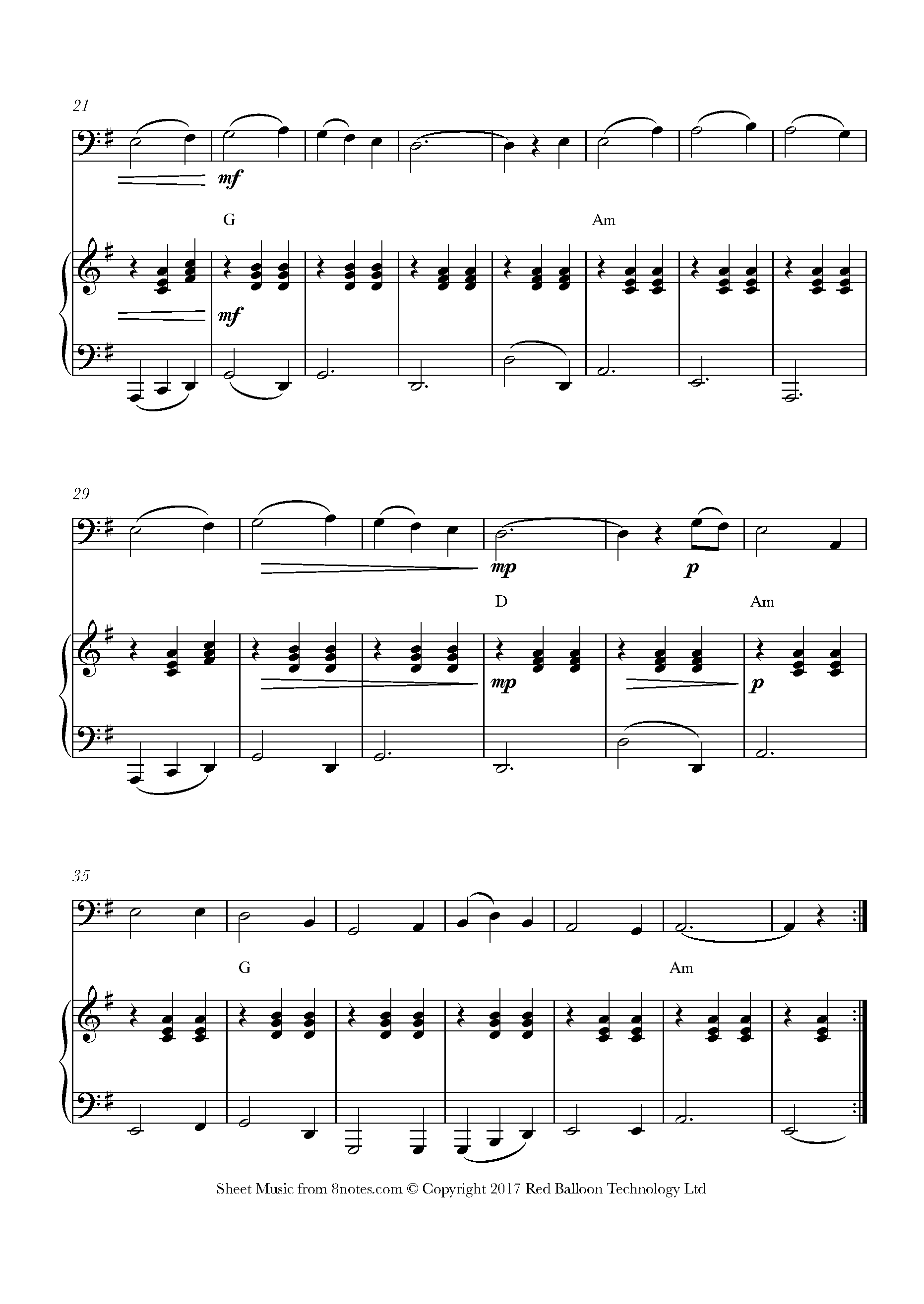 Spancil Hill Sheet music for Cello - 8notes.com