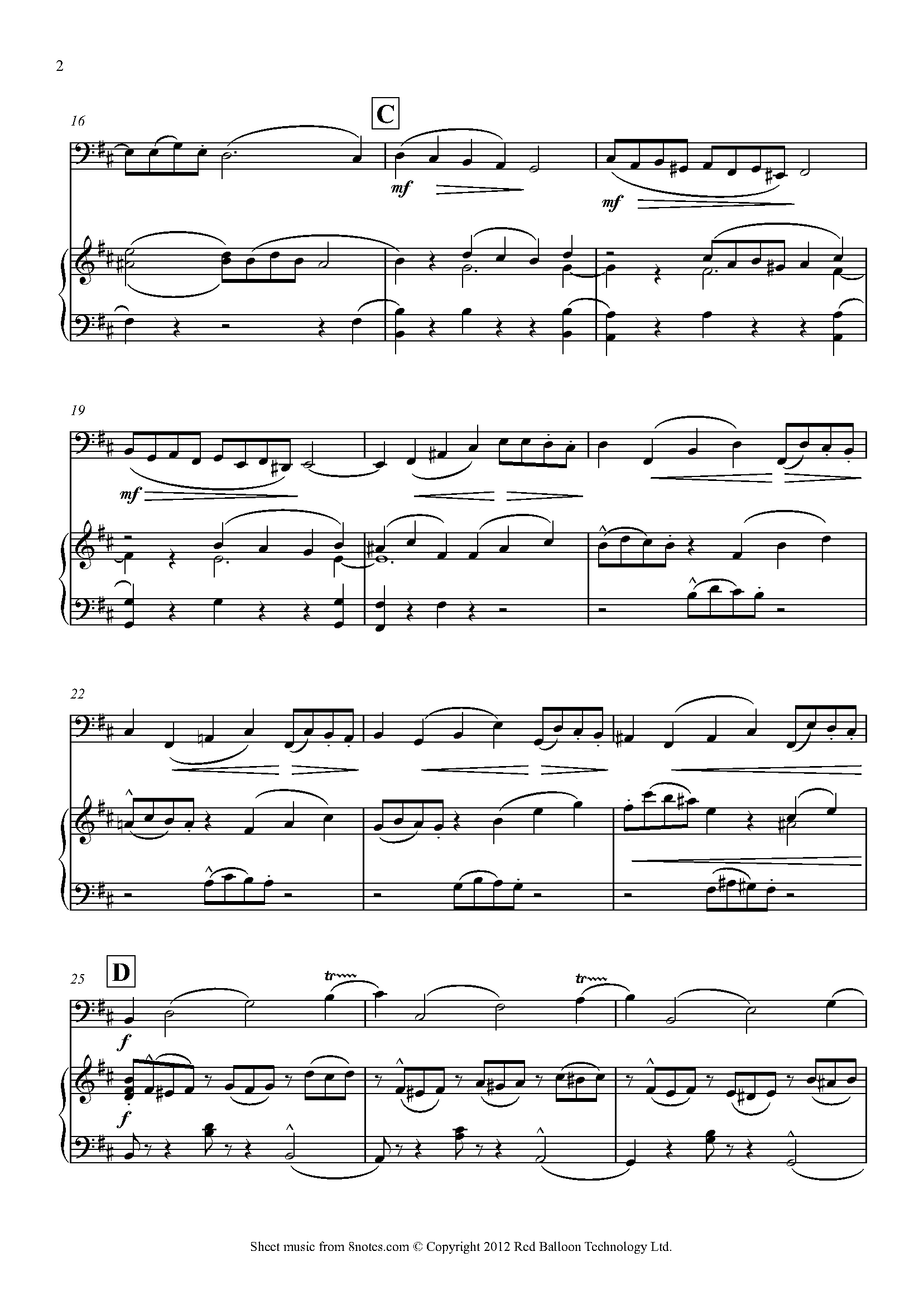 Vitali - Chaconne Sheet music for Cello - 8notes.com