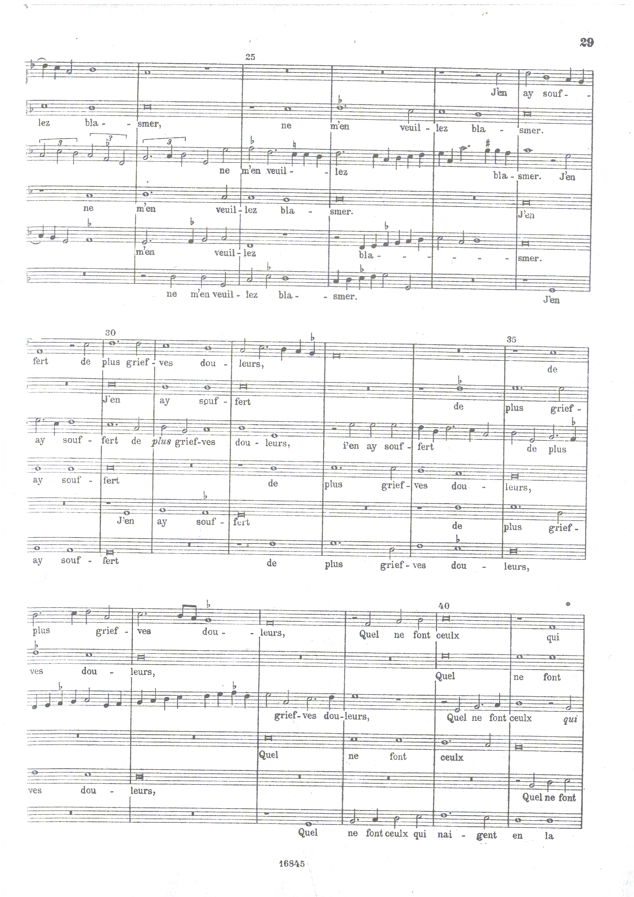 Desprez Josquin Se Congie Prens A For Choir Free Sheet Music For Choir Notes Com