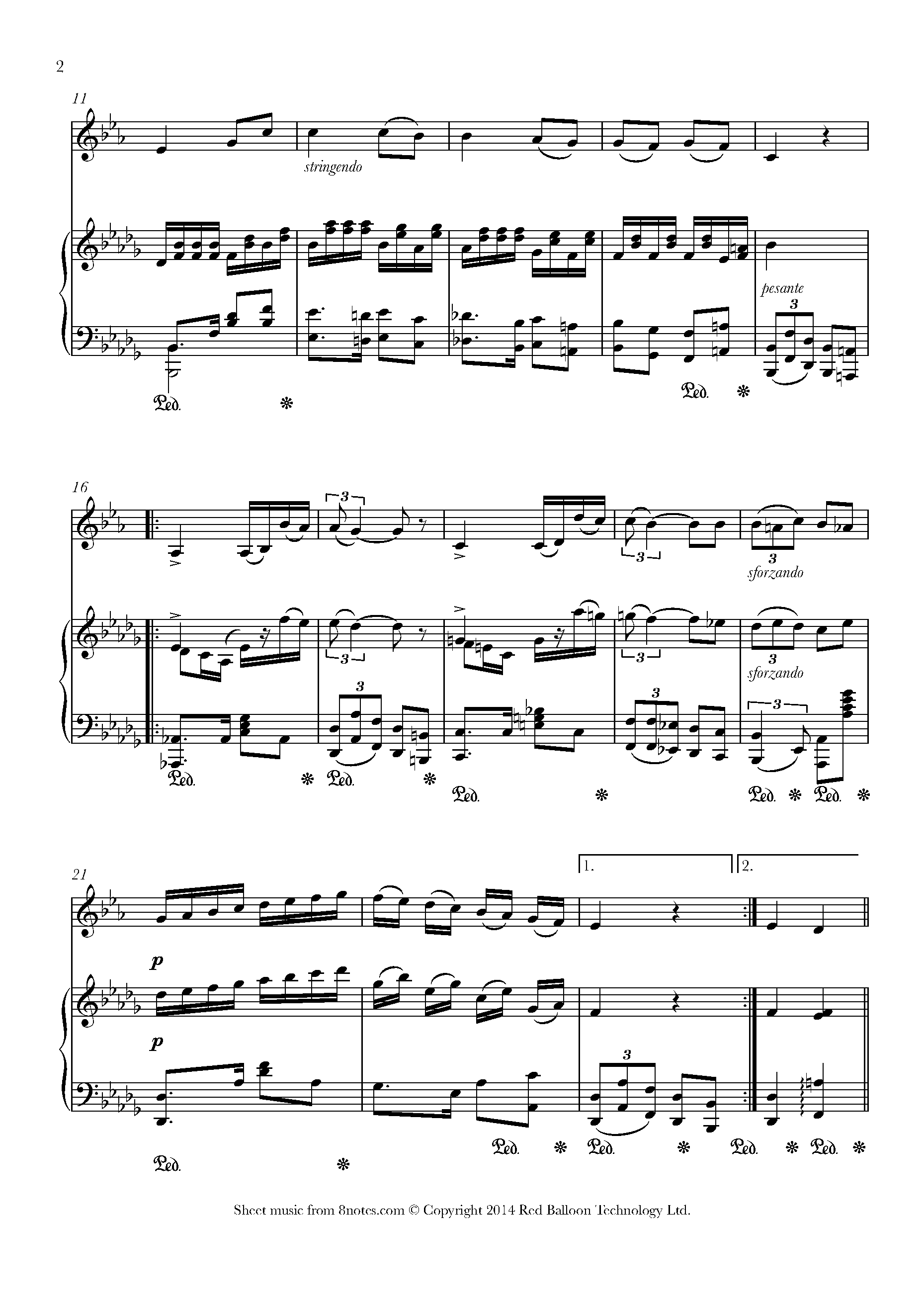 Manuel Saumell Robredo Contradanzas No8 Ayes Del Alma Sheet Music For Clarinet 0584