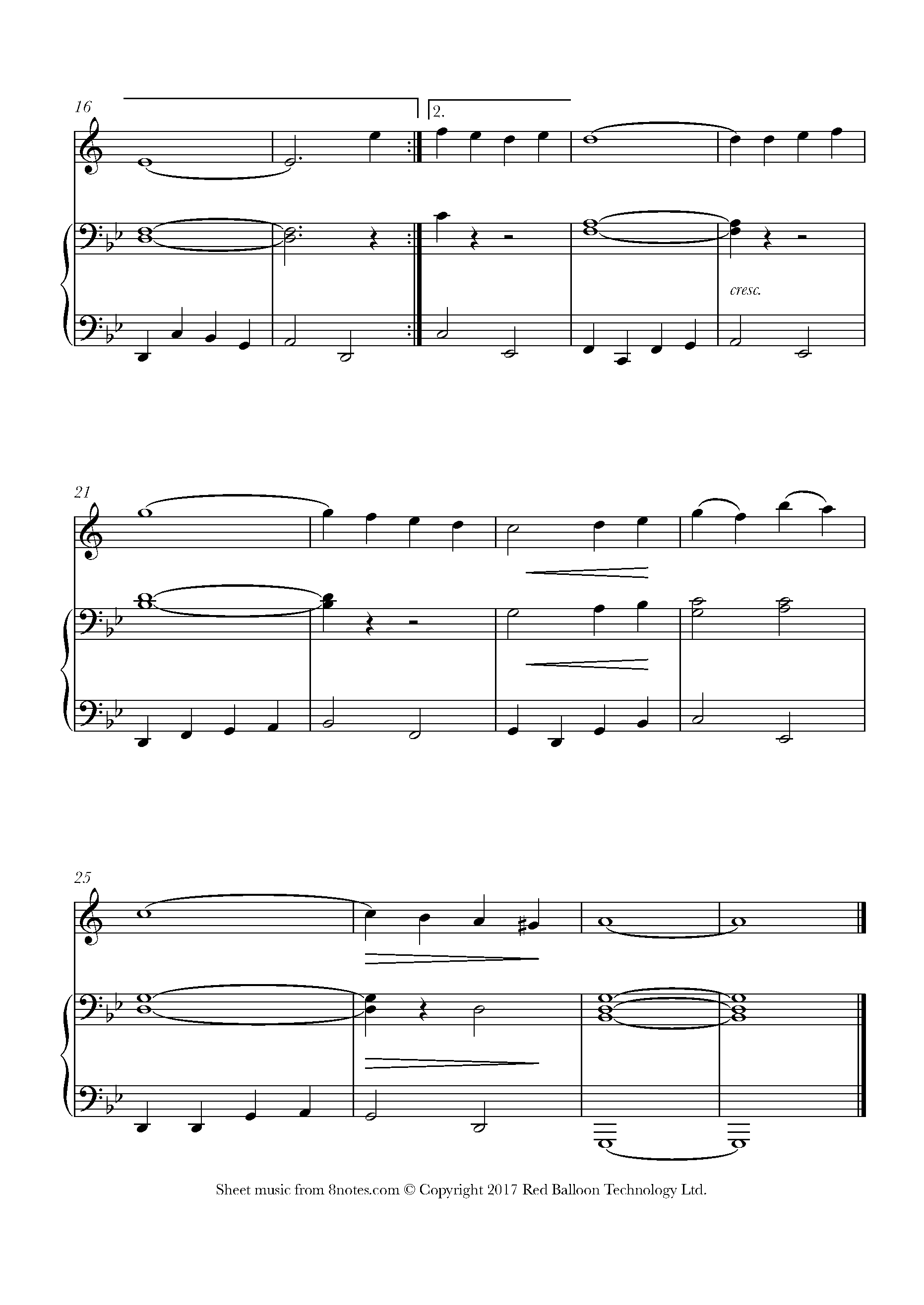 Bizet - Aria from the Pearl Fishers Sheet music for Clarinet - 8notes.com