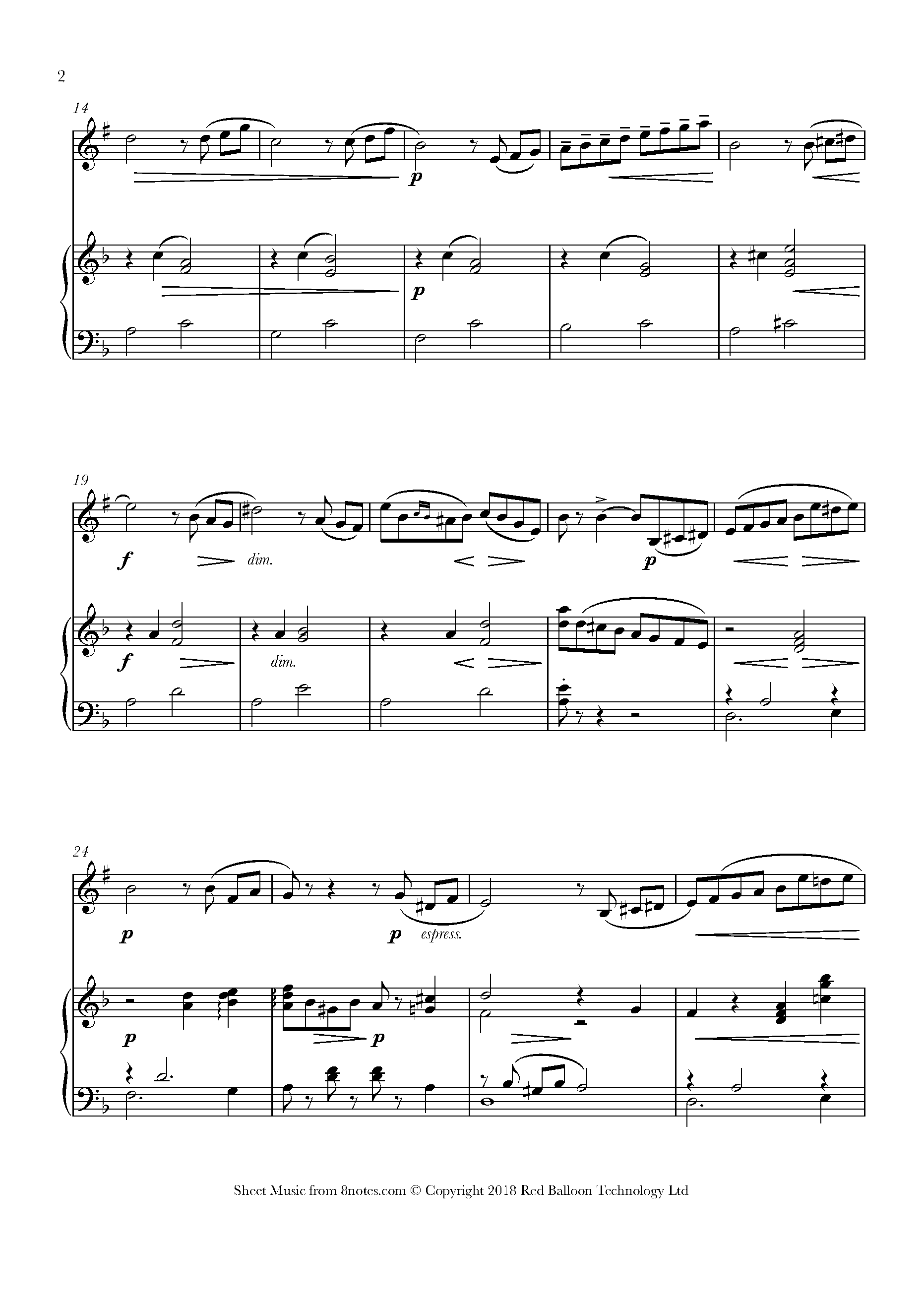 Tchaikovsky - June. Barcarolle Sheet music for Clarinet - 8notes.com