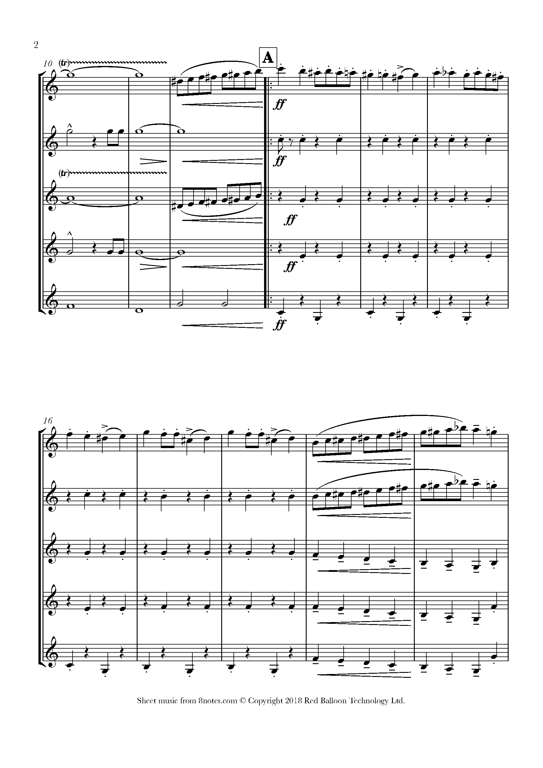 ﻿Fučík - Entry of the Gladiators Sheet music for Clarinet Choir ...