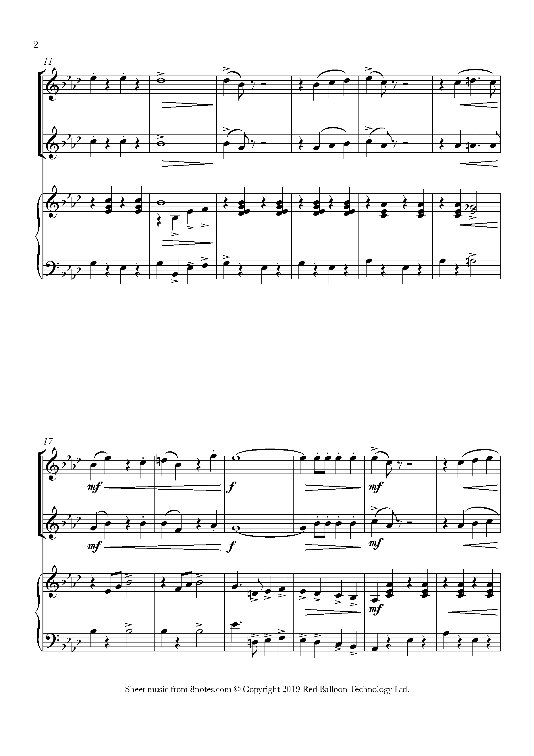 Alford - Colonel Bogey March Sheet music for Clarinet Duet - 8notes.com