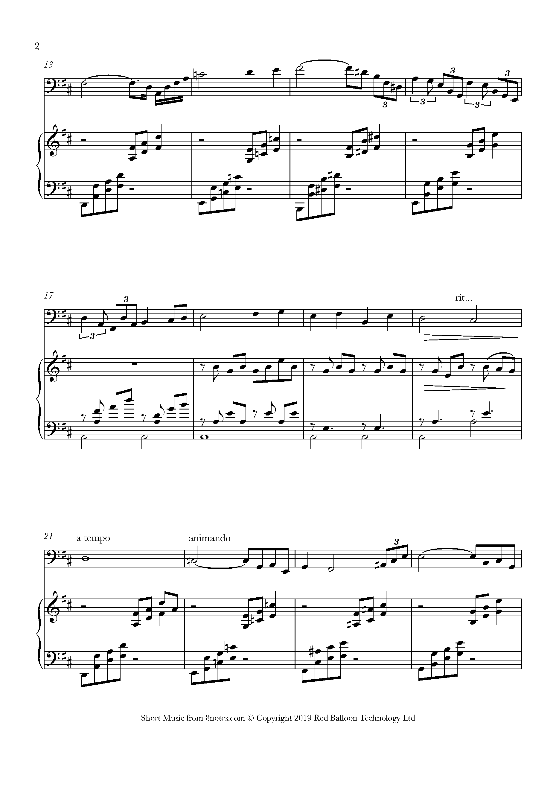 Massenet - Meditation from Thais Sheet music for Double Bass - 8notes.com