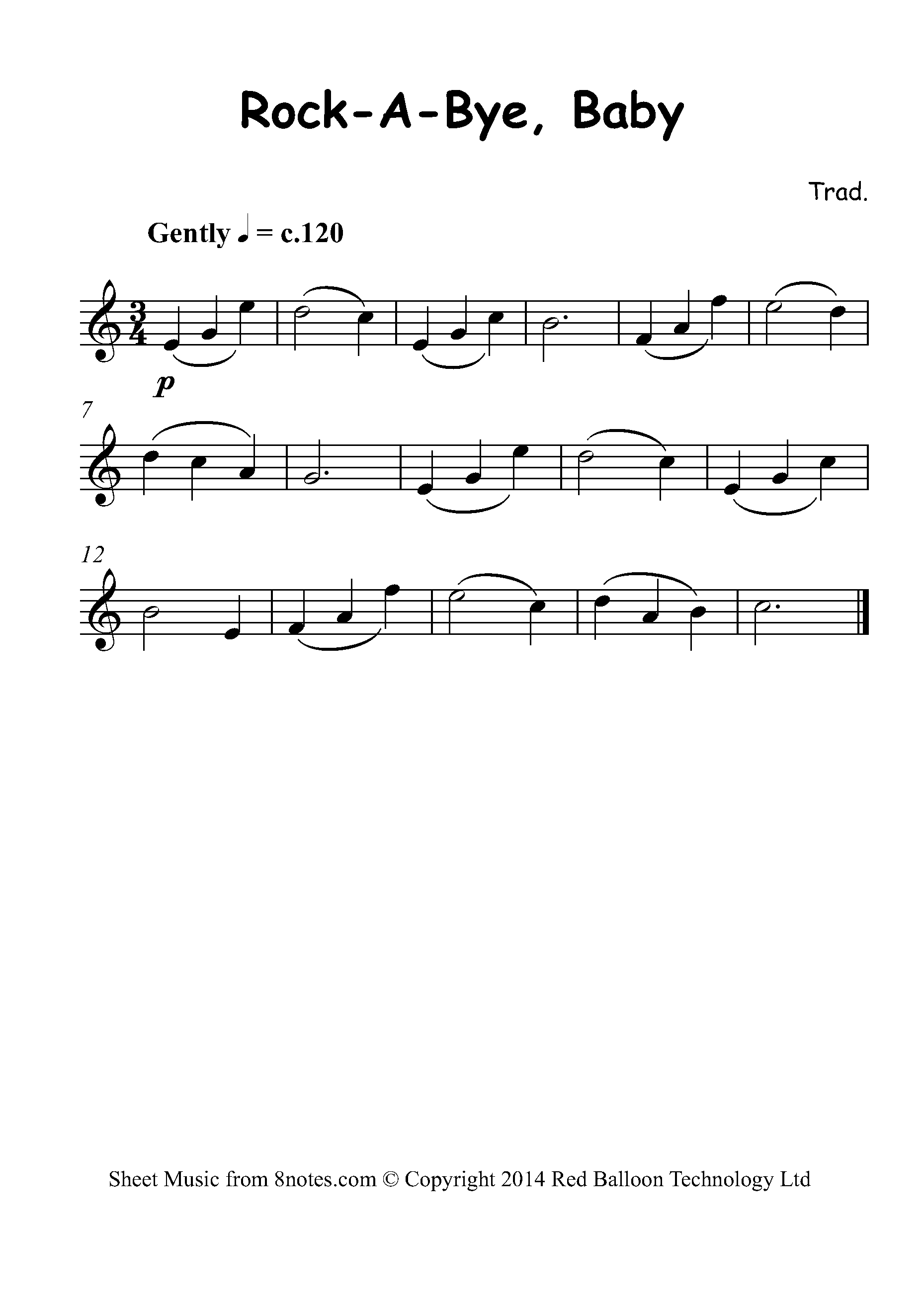 rock-a-bye-baby-sheet-music-for-euphonium-8notes