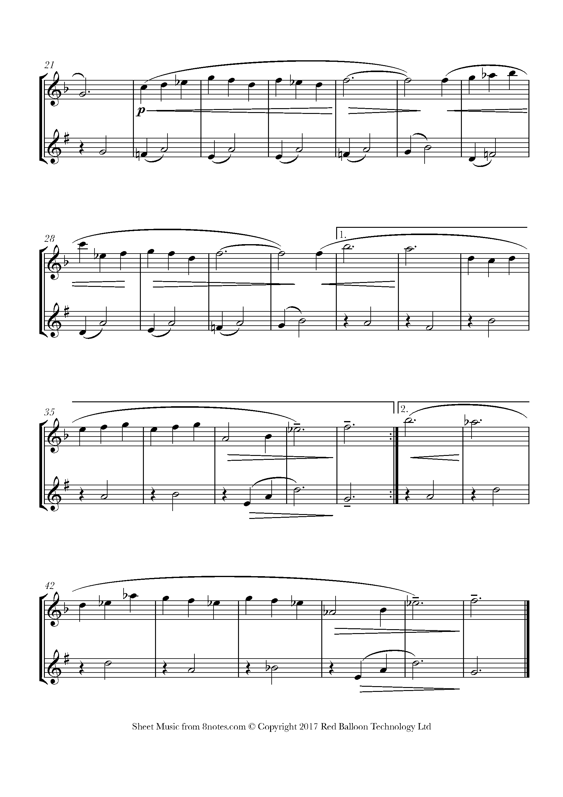 Satie - 3 Gymnopedies no.1 Sheet music for Flute-Clarinet Duet - 8notes.com