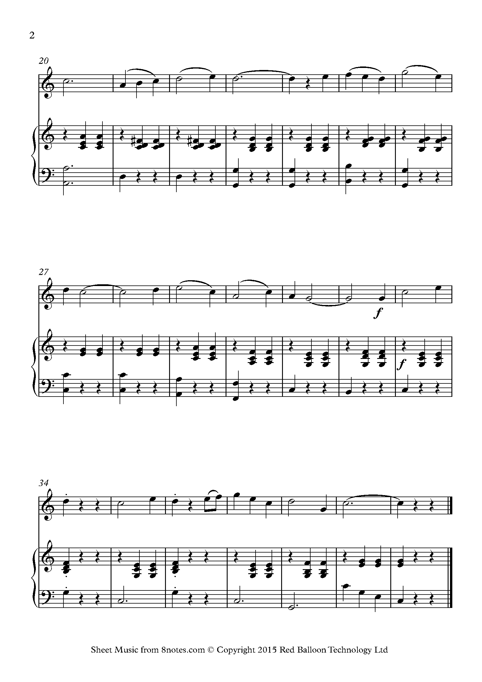 Harry Dacre - Daisy Bell (Daisy, Daisy) Sheet music for Flute - 8notes.com