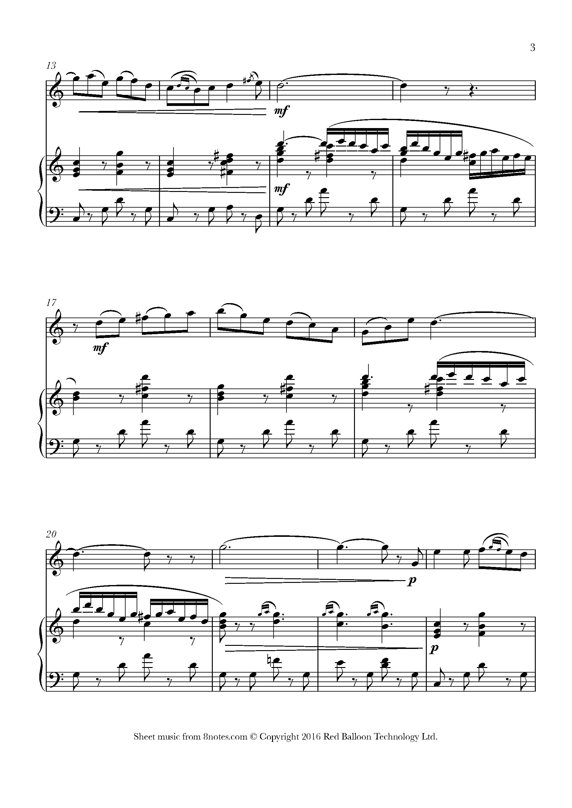 Gounod - ﻿Sérénade Sheet music for Flute - 8notes.com