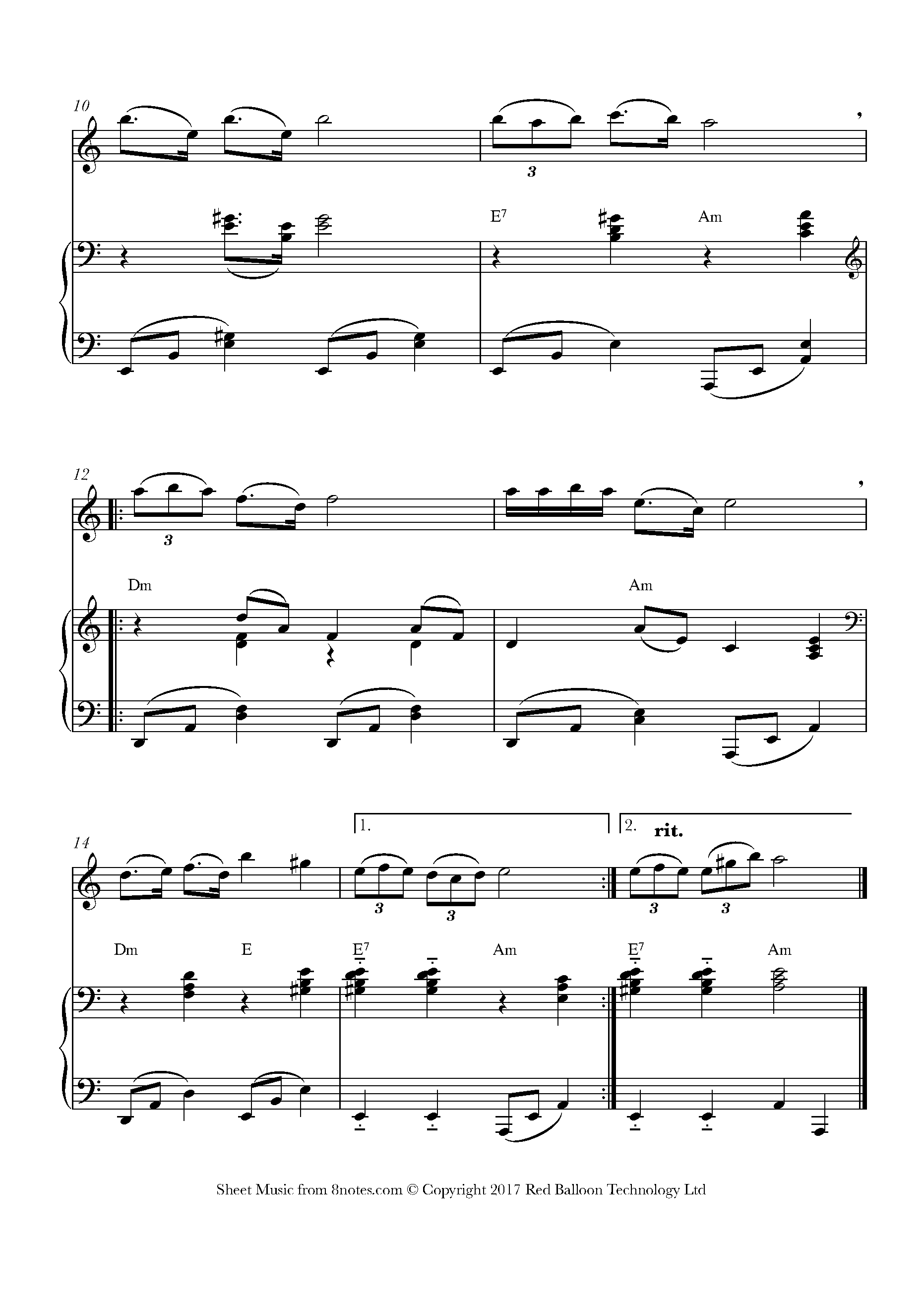 ﻿Im Eshkachéch (Jewish Trad.) Sheet music for Flute - 8notes.com