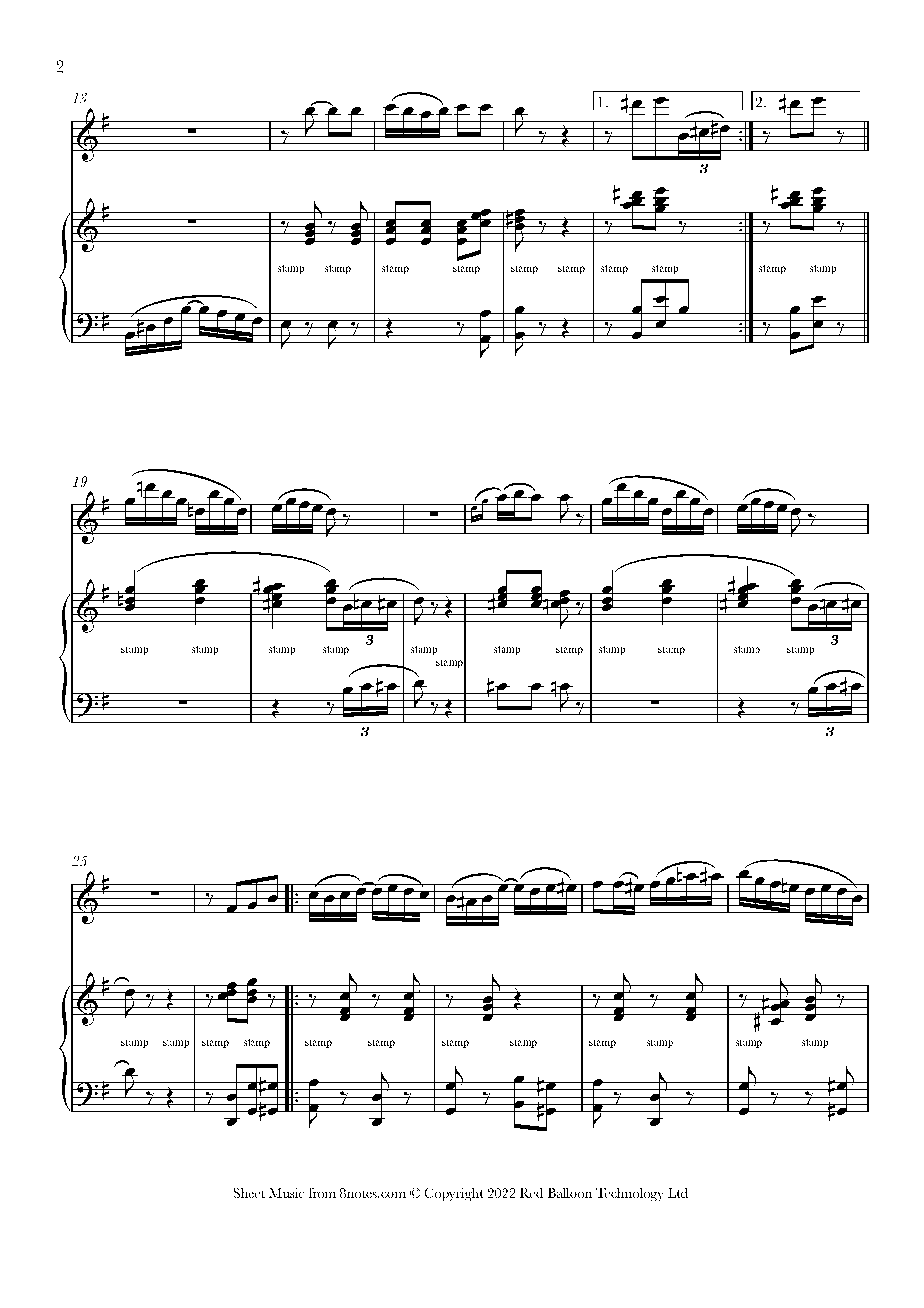 Scott Joplin - Stoptime Rag Sheet music for Flute - 8notes.com