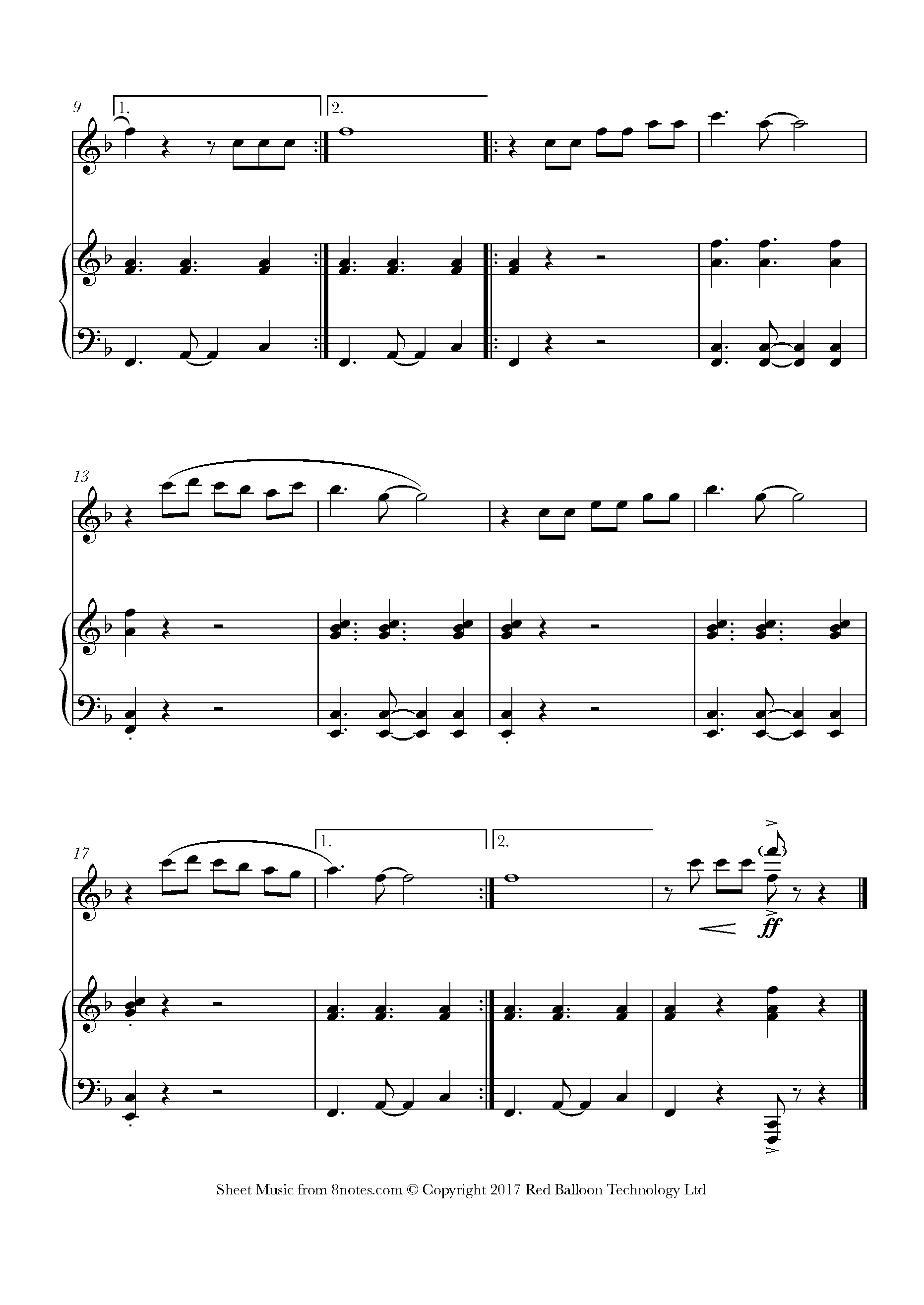 La Cucaracha (Mexico) Sheet music for Flute - 8notes.com