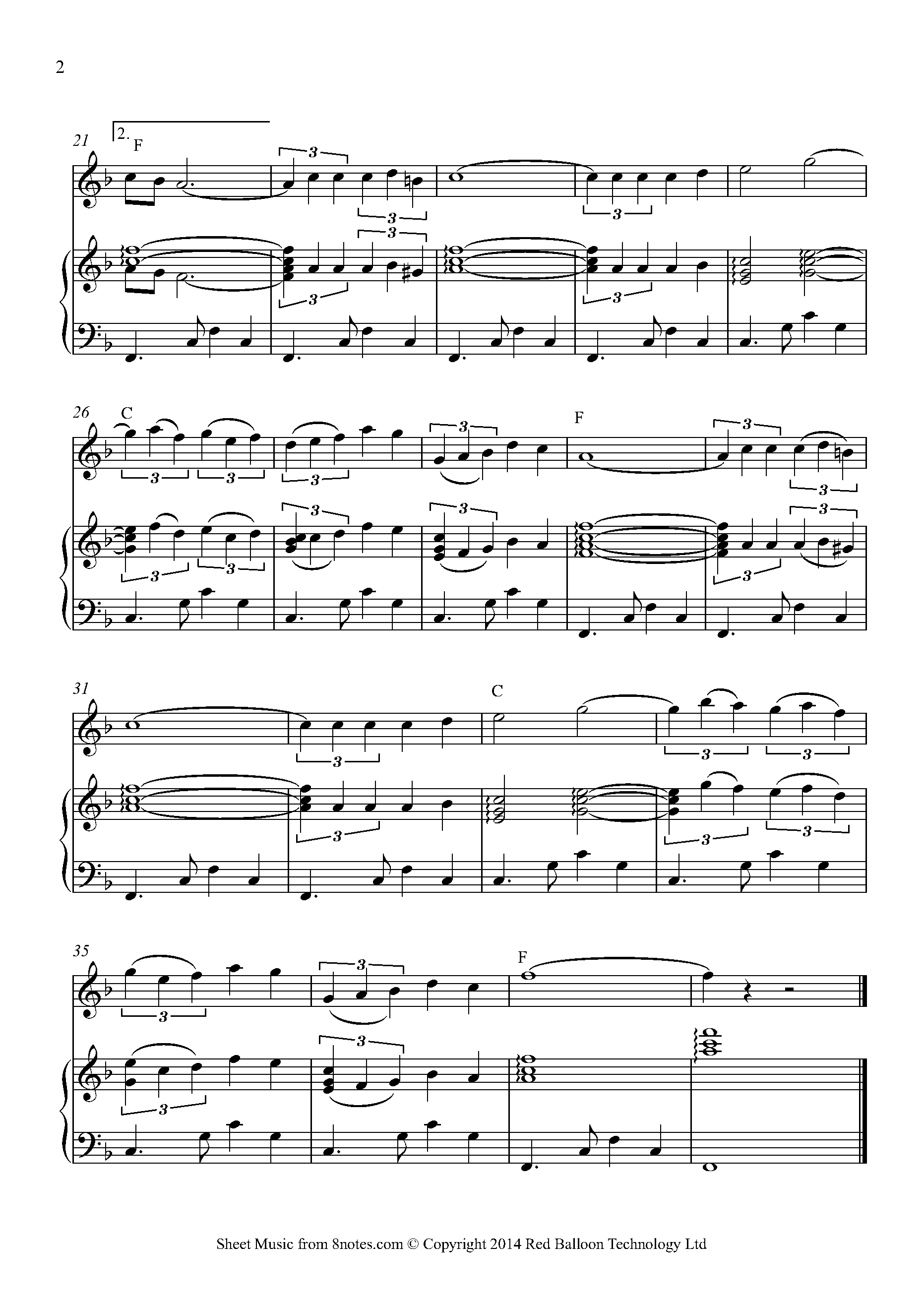 ﻿Sebastián Iradier - La Paloma Tango Sheet music for Flute - 8notes.com