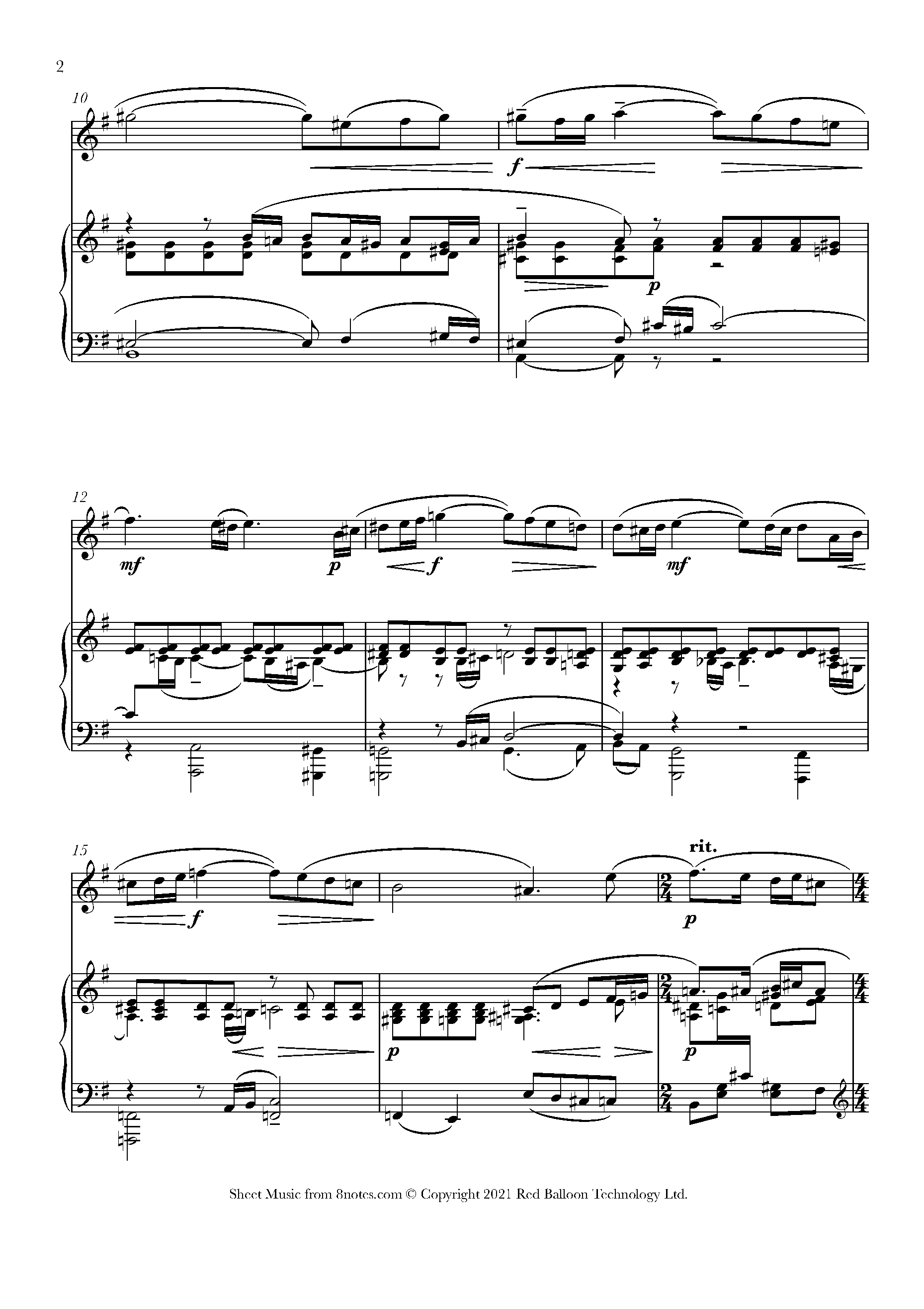 Rachmaninoff - Vocalise, Op.34, No.14 Sheet Music For Flute - 8notes.com