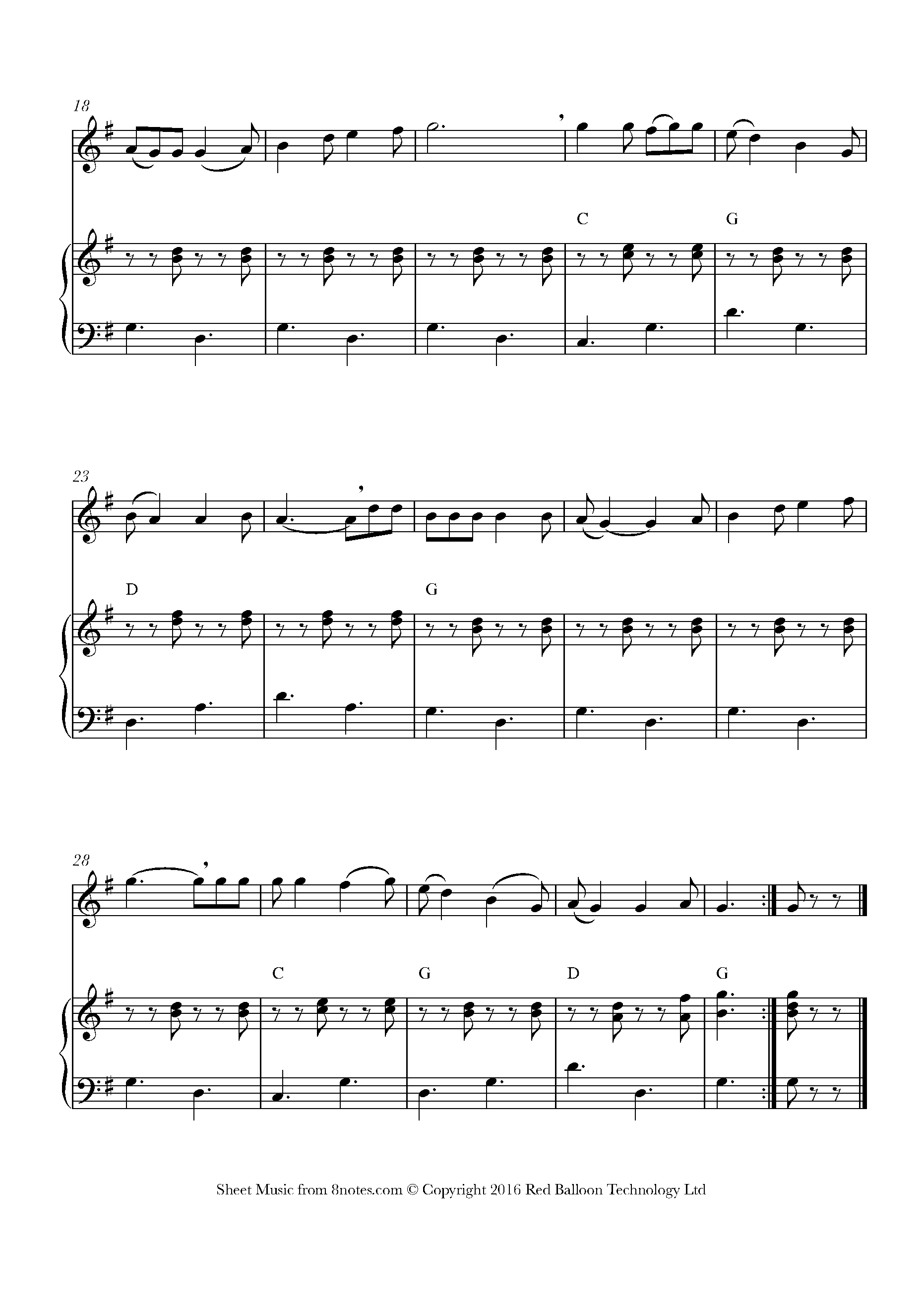 Seven Drunk Nights Sheet music for Flute - 8notes.com