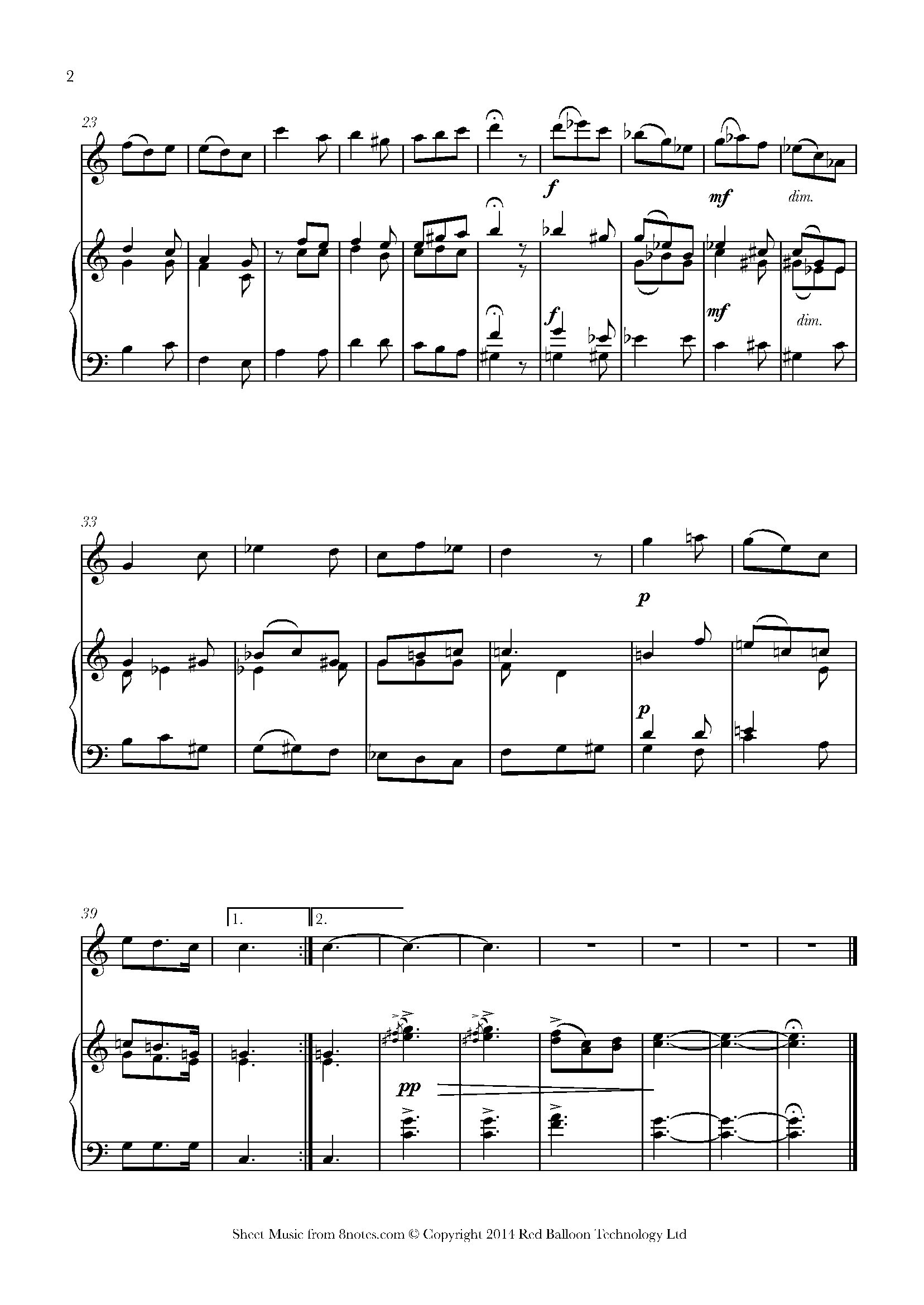 Berlioz - The Shepherds Farewell Sheet music for Flute - 8notes.com