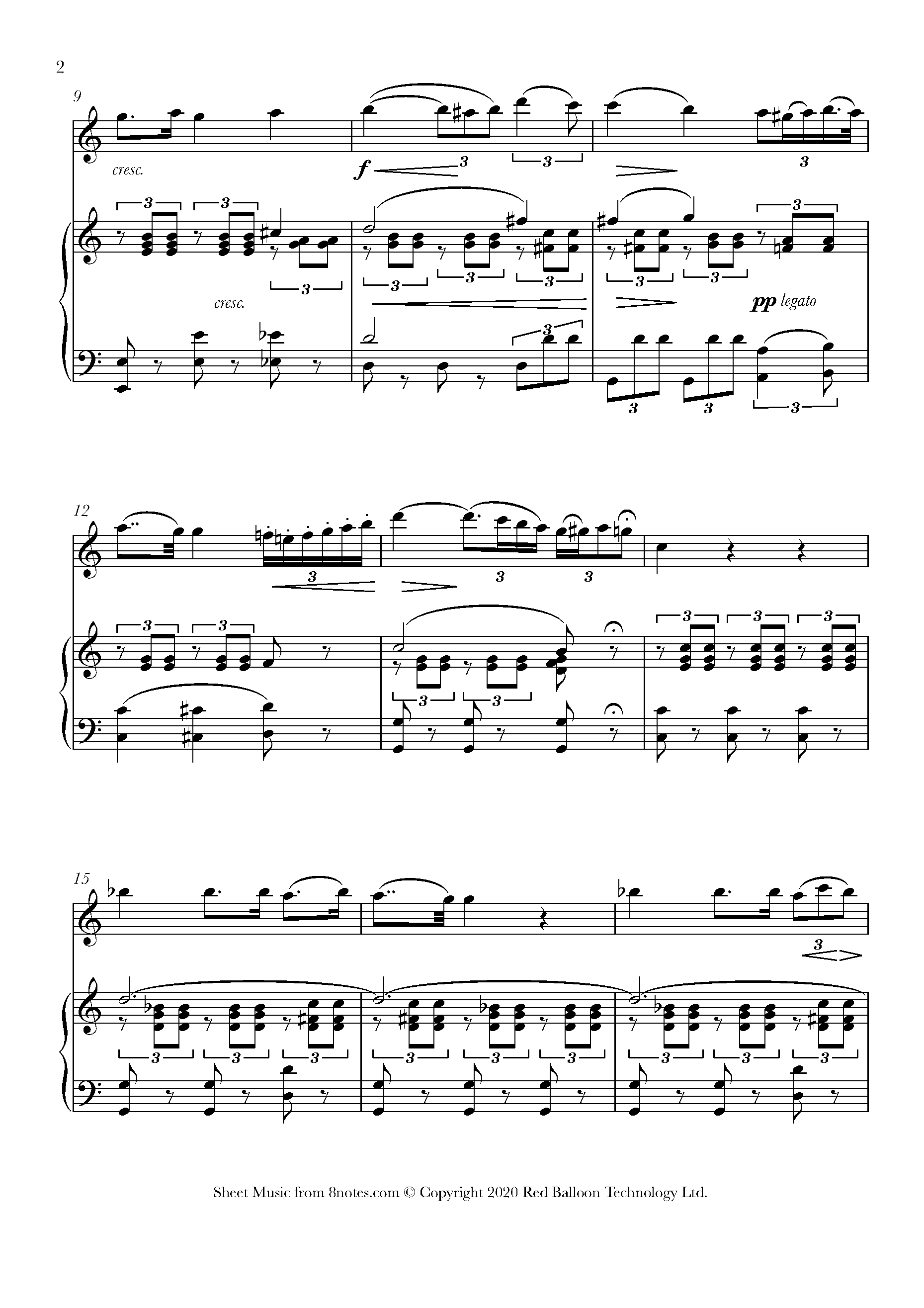 Verdi - Ella mi fu rapita from Rigoletto Sheet music for Flute - 8notes.com