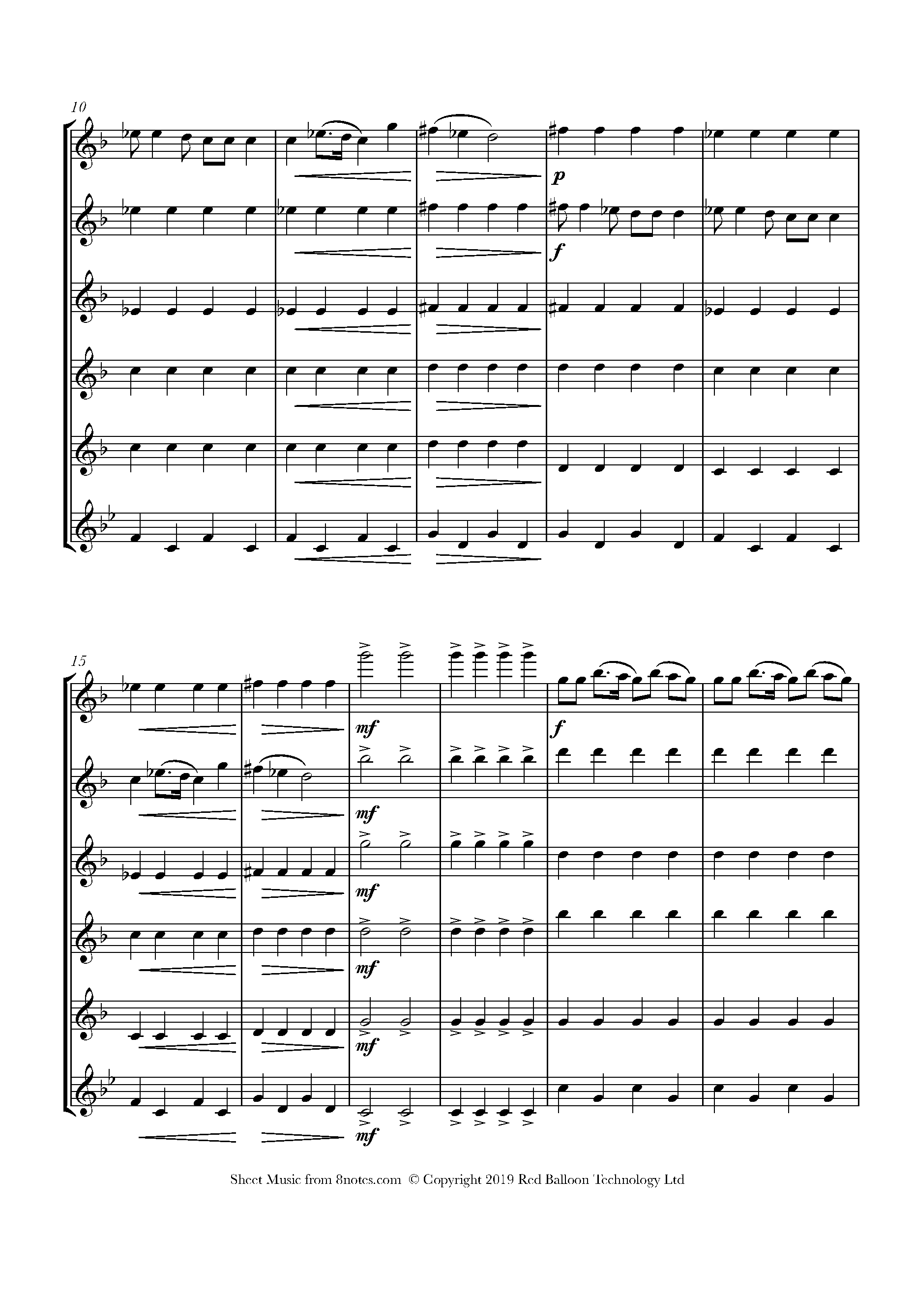 Hava Nagila Sheet music for Flute Choir - 8notes.com