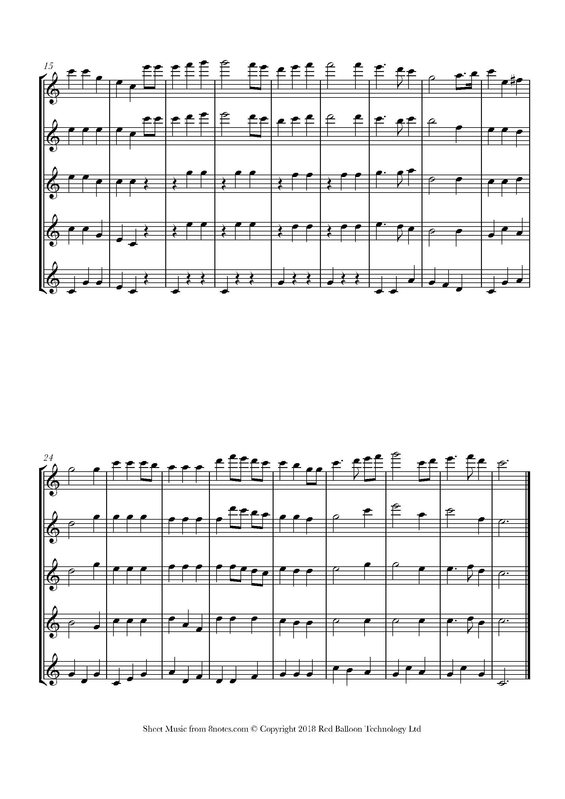 Star Spangled Banner Sheet music for Flute Choir - 8notes.com