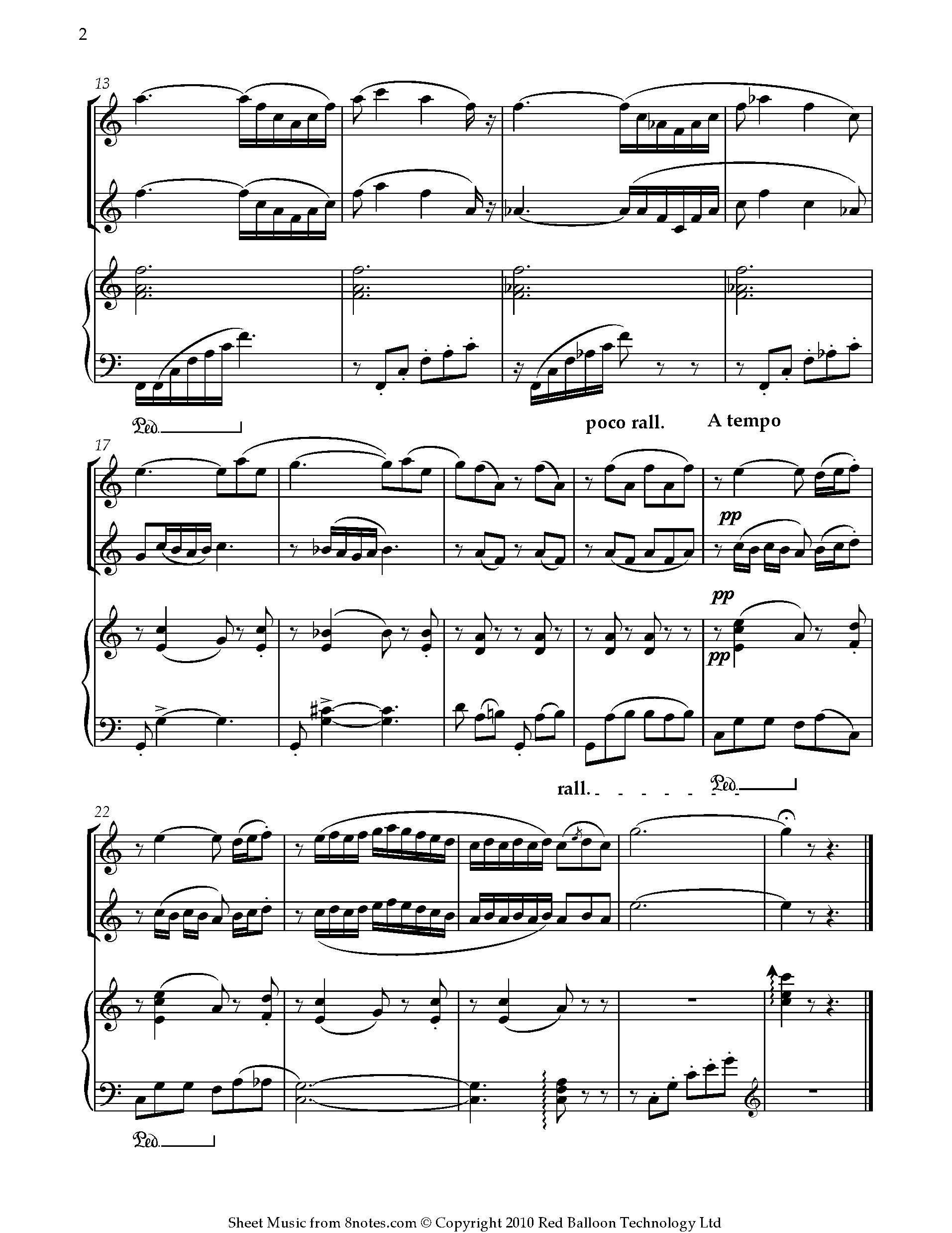 ﻿delibes Flower Duet From Lakme Sheet Music For Flute Duet 