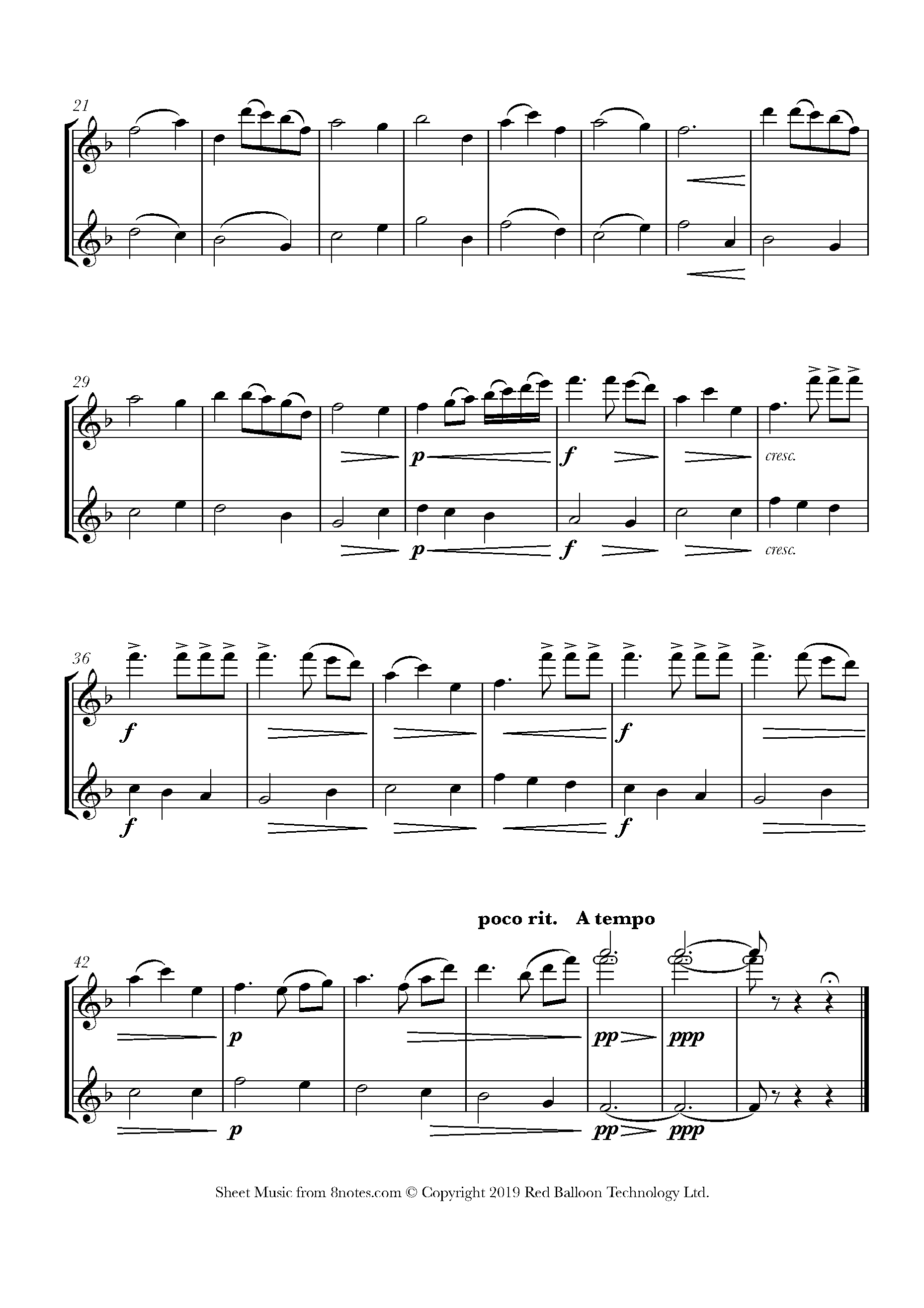 Mascagni - Intermezzo from Cavalleria Rusticana Sheet music for Flute ...