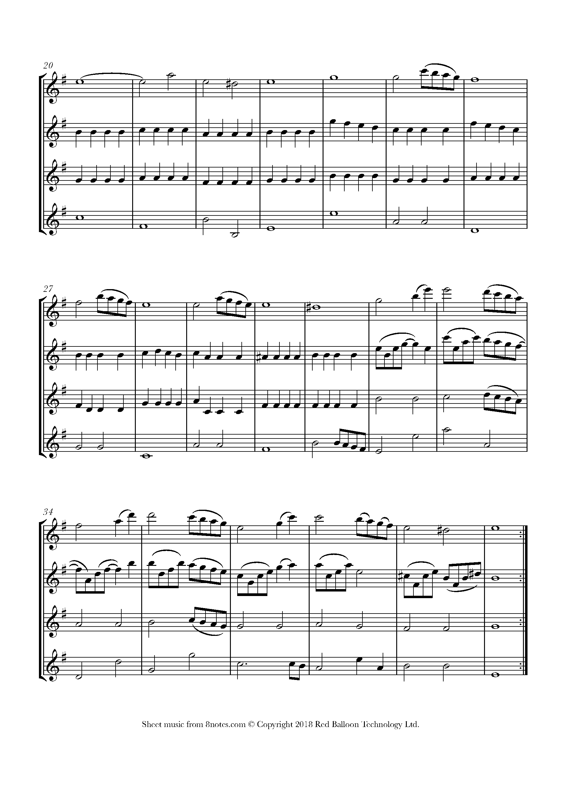 Caccini - Ave Maria Sheet music for Flute Quartet - 8notes.com