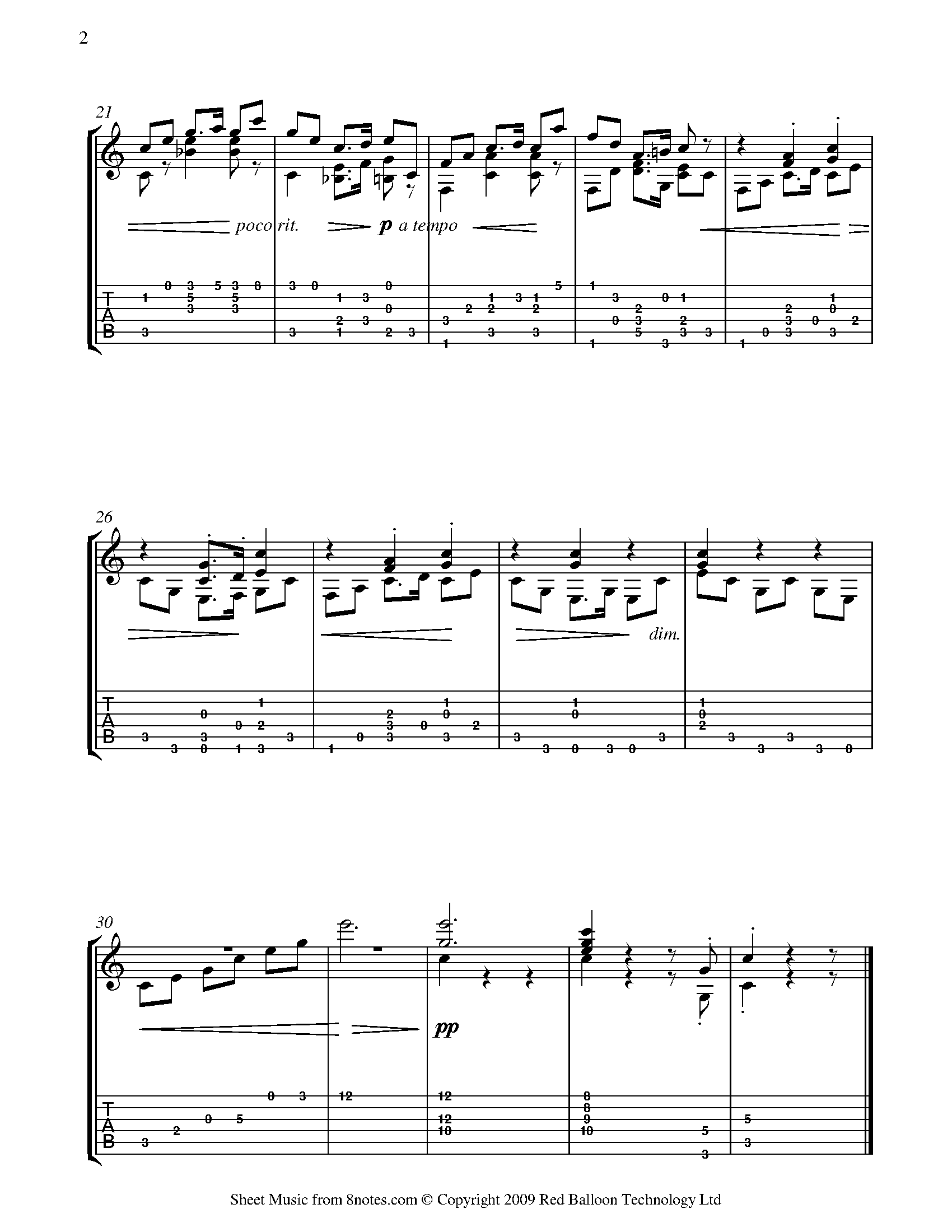 Schumann - Melody From the Symphony in Eb major, Op. 97 Sheet music for ...