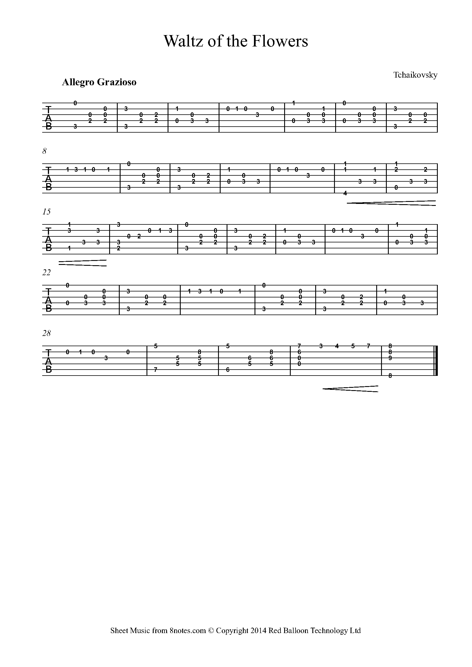 nutcracker guitar sheet music