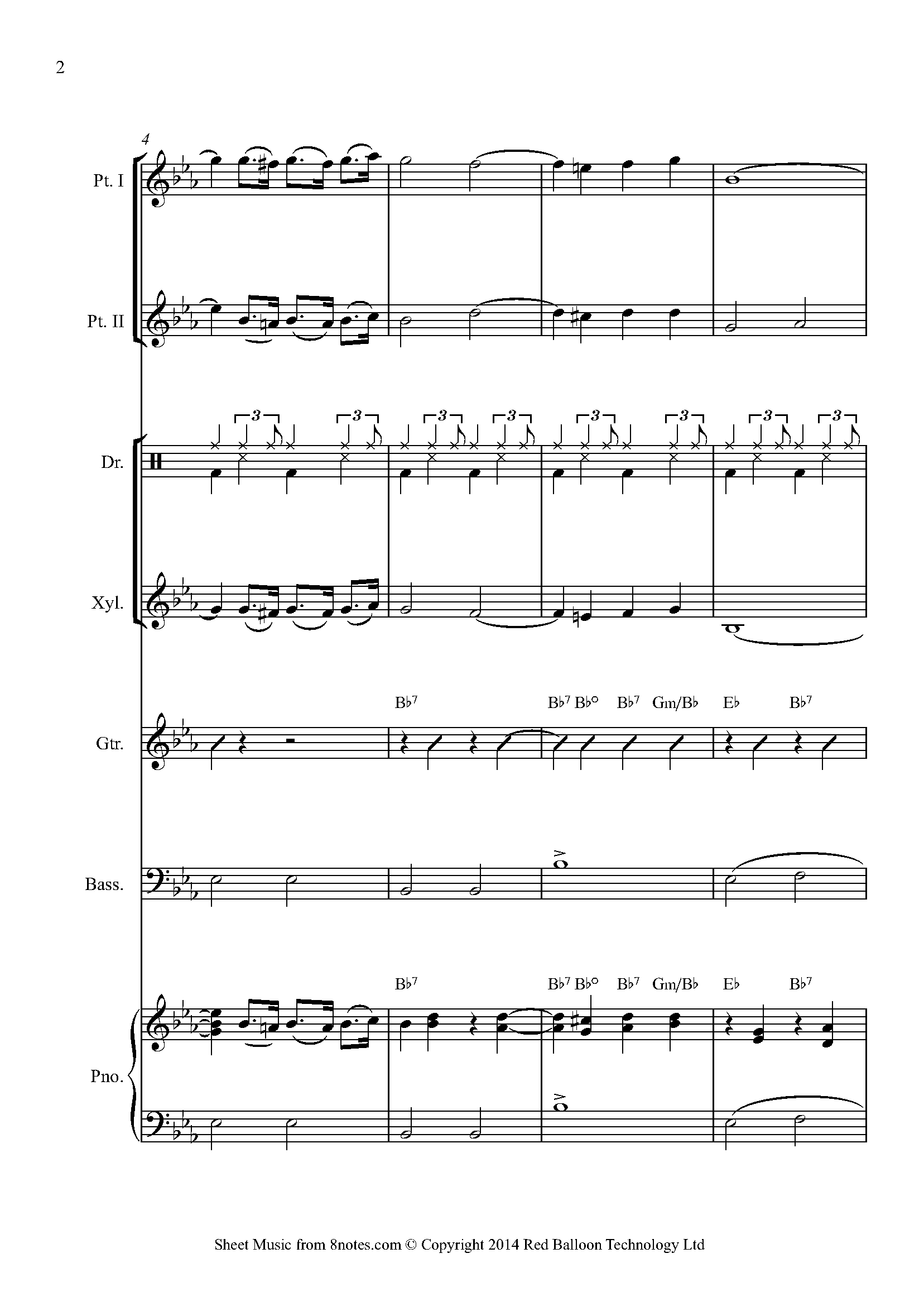 Percy Wenrich - Moonlight Bay Sheet music for Mixed Ensemble - 8notes.com