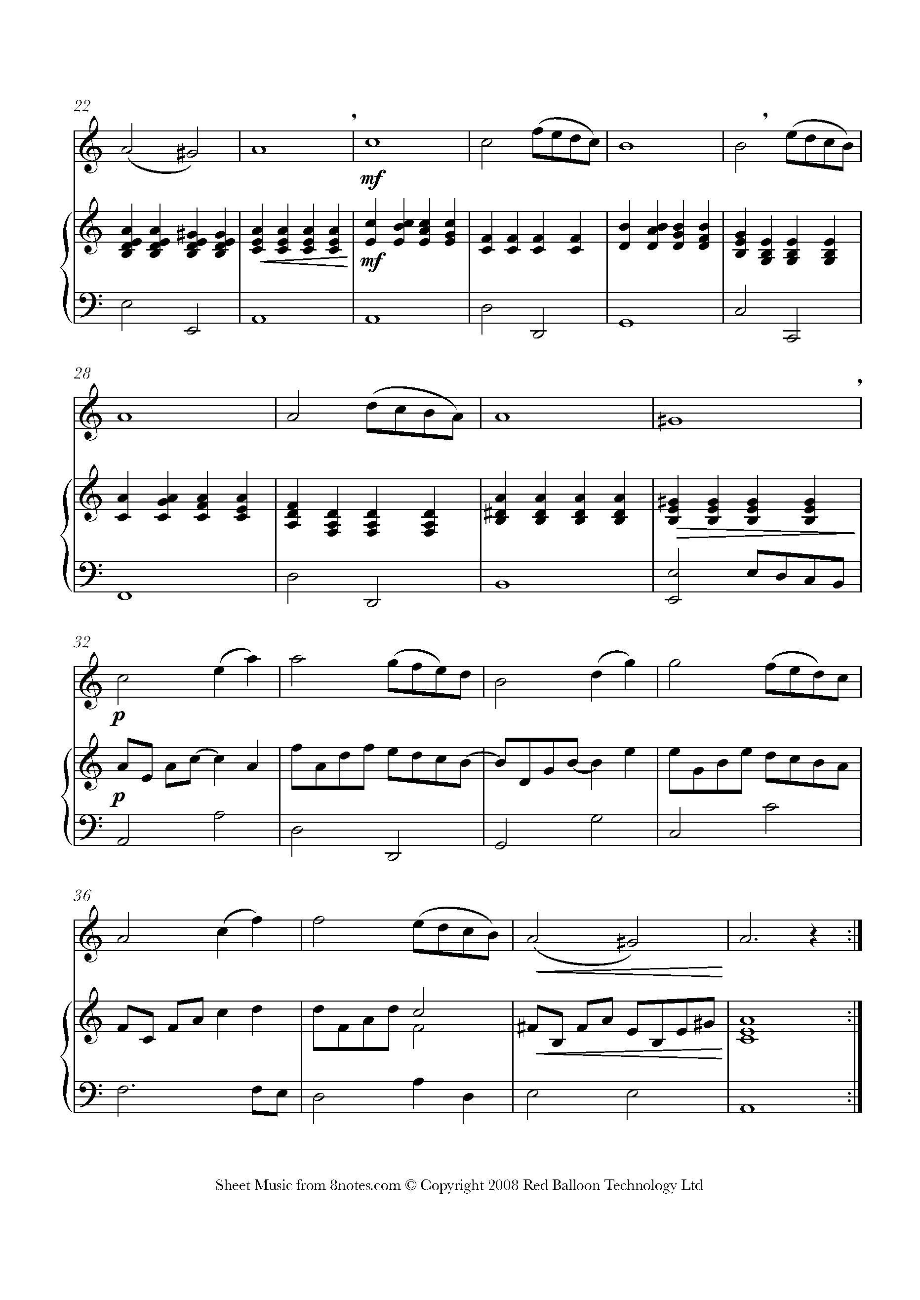 Caccini - Ave Maria Sheet music for Oboe - 8notes.com