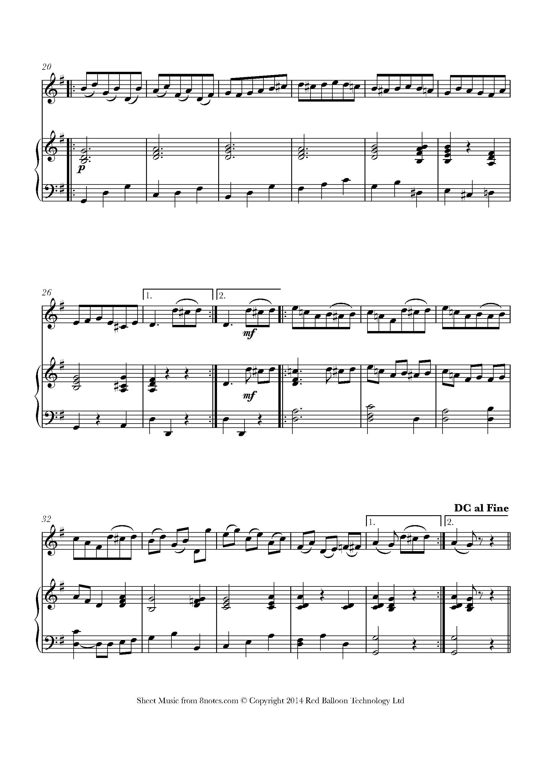 Beethoven - Minuet in G Sheet music for Percussion - 8notes.com