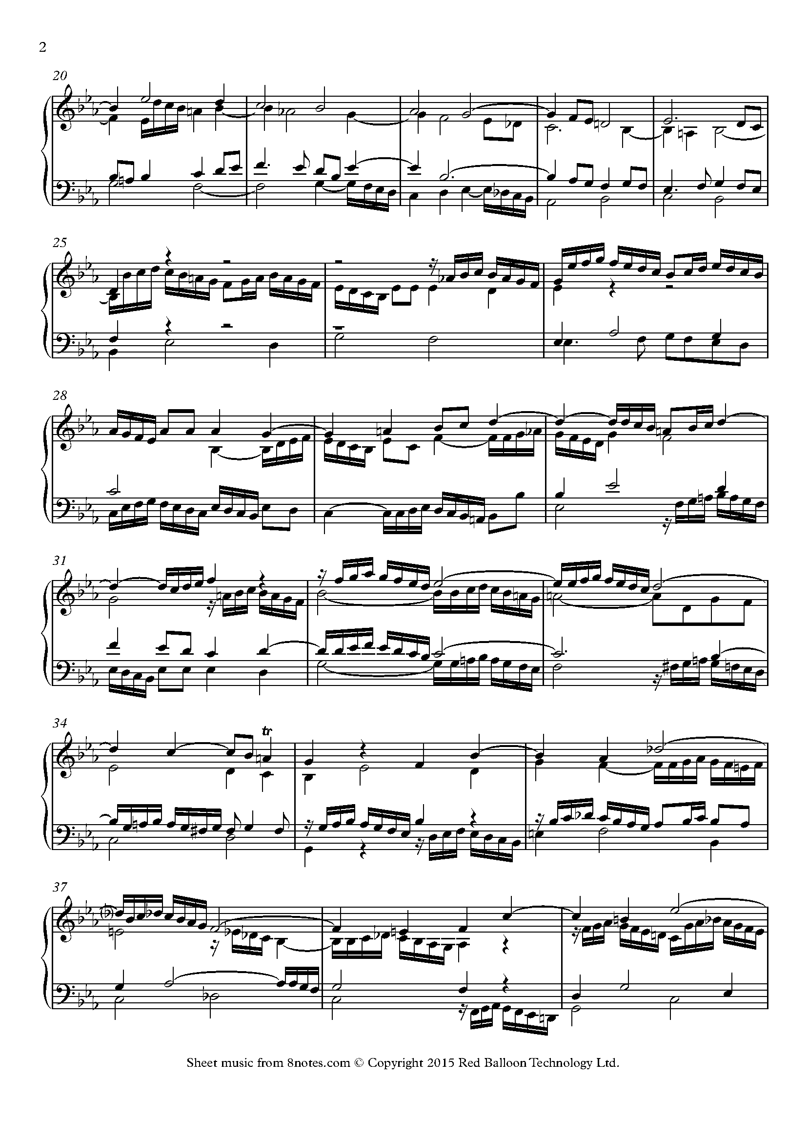 Bach - Prelude No. 7 in Eb Major from Das Wohltemperierte Klavier Book ...