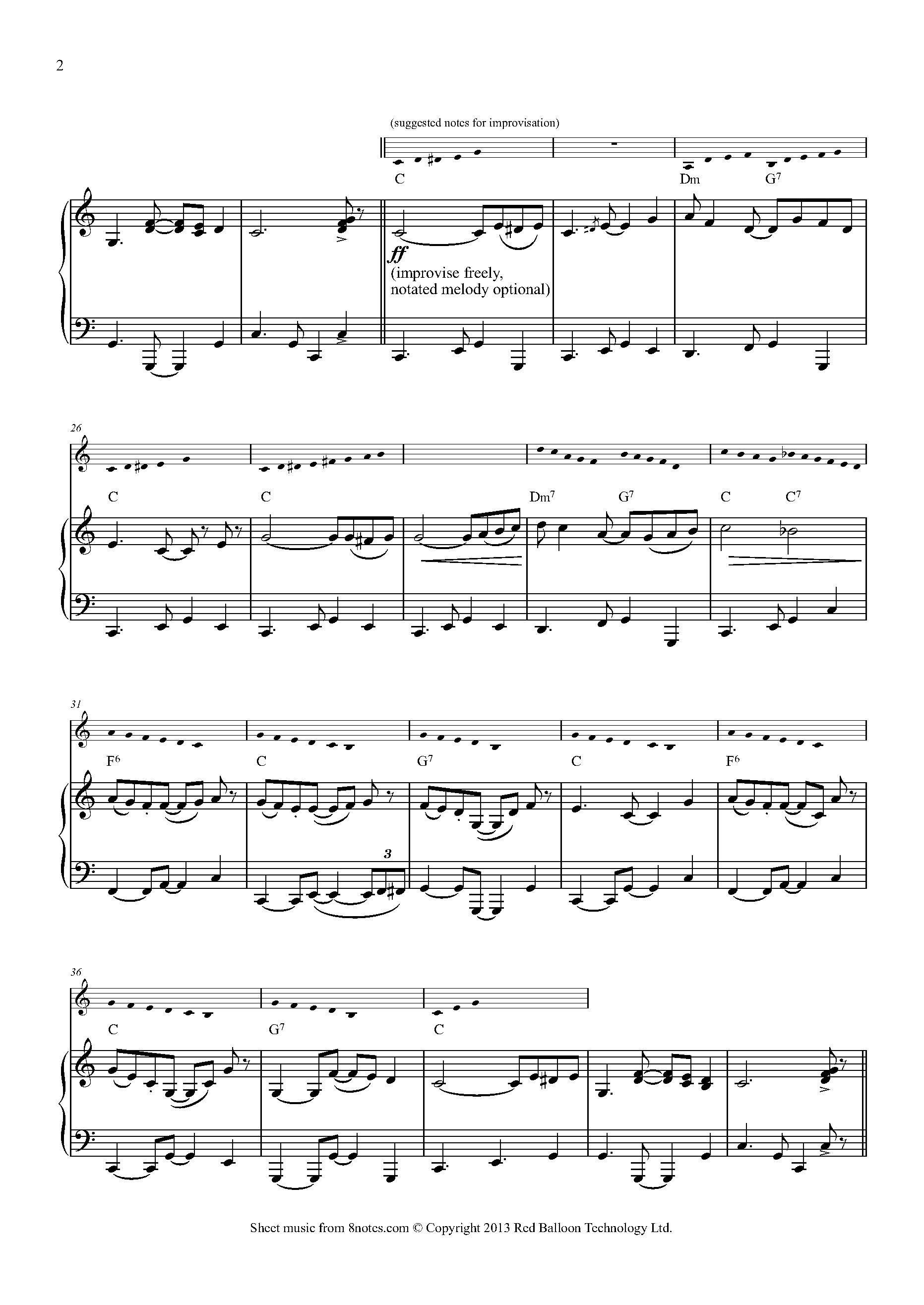 Yellow Bird Sheet music for Piano - 8notes.com