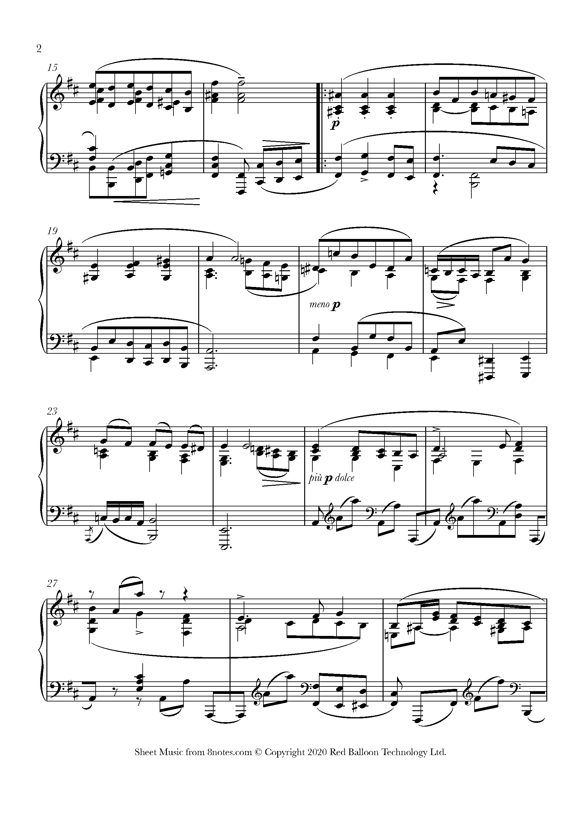 Bach - Partita No.1 In B Minor, BWV 1002 Sheet Music For Piano - 8notes.com