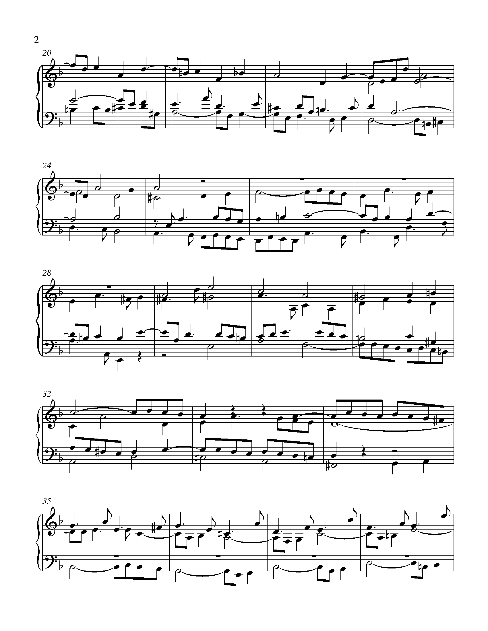 Bach - Contrapunctus 1 from Art of Fugue Sheet music for Piano - 8notes.com